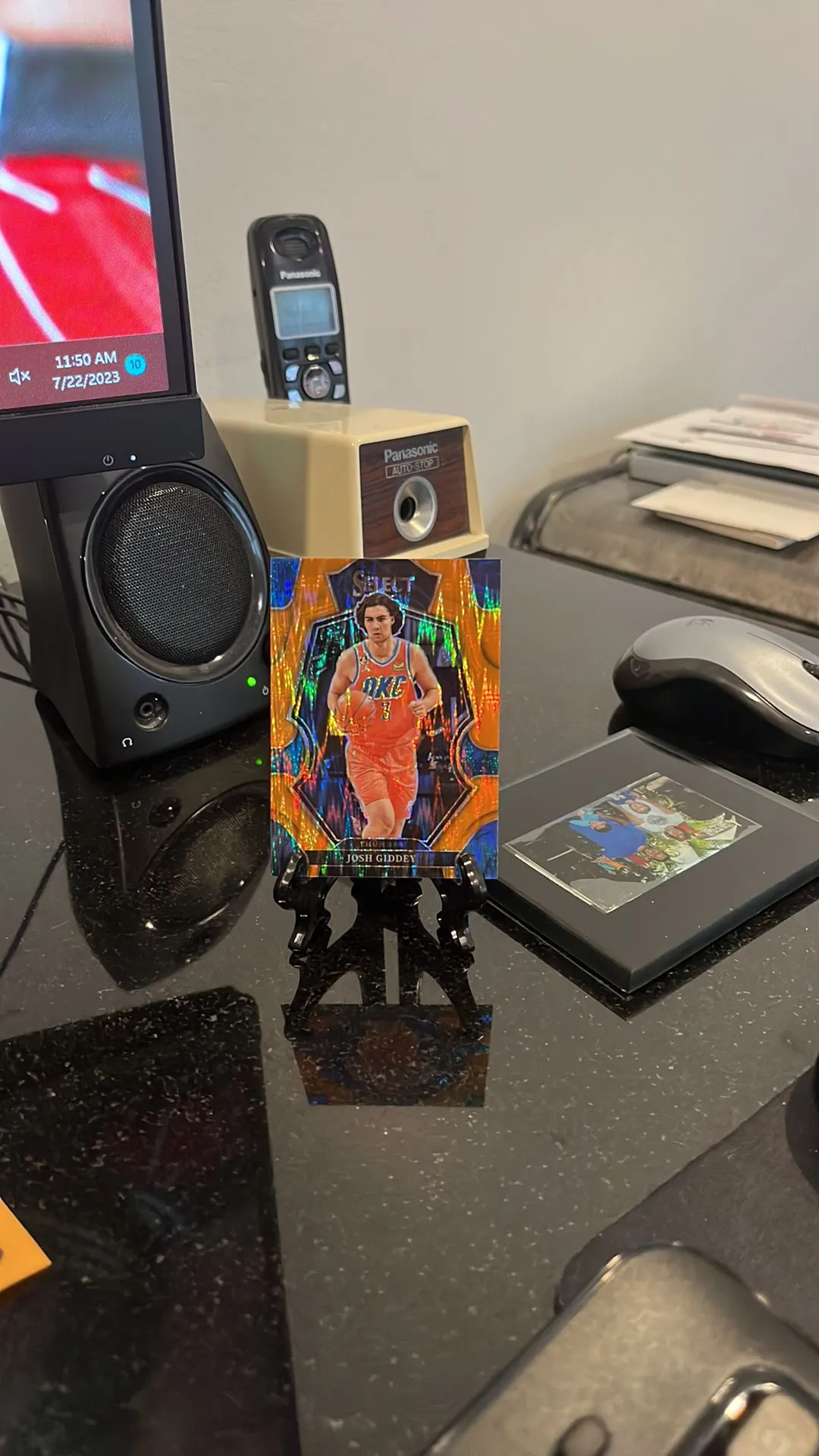 Product image for Josh Giddey Orange Flash Prizm #160