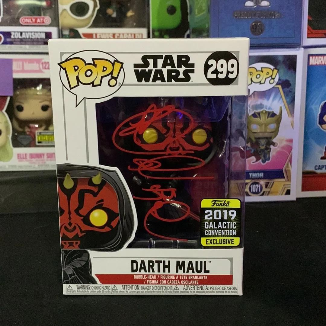Product image for Ray Park signed Darth Mual