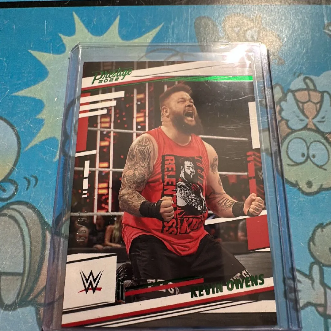 Product image for 2022 WWE Chronicles Prestige Kevin Owens Green 15/99