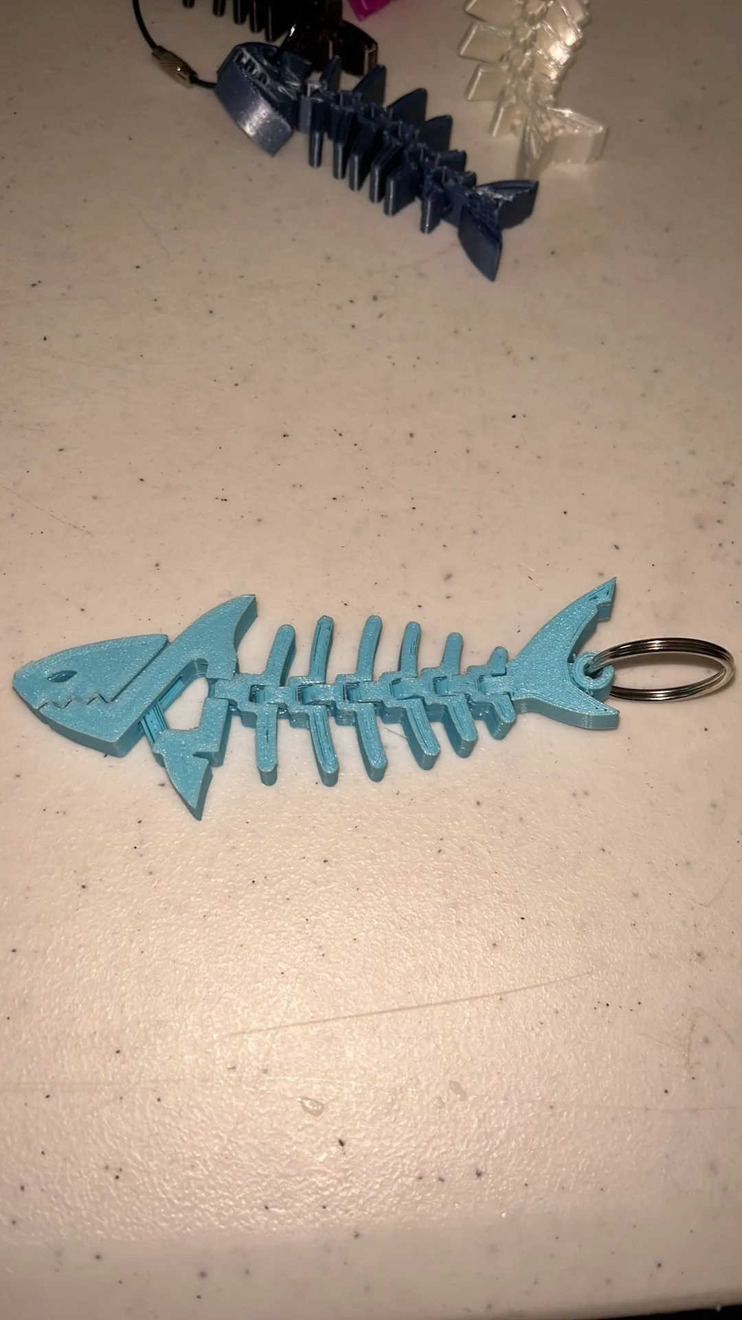 Product image for Articulating Fish Skeleton Key Ring