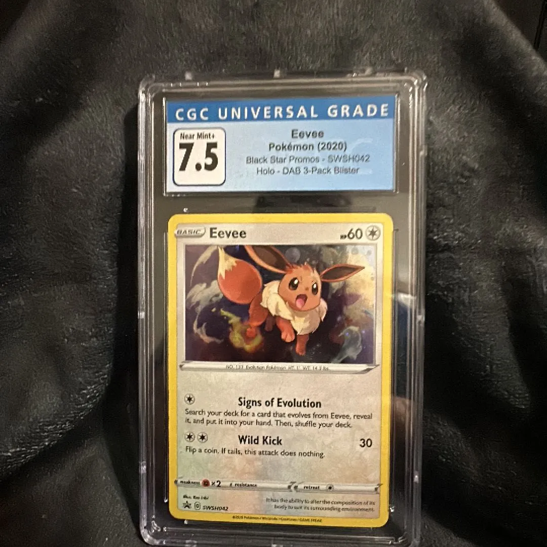 Product image for 2020 Black Star Promos - Sword & Shield Eevee Cosmos Holo CGC 7.5
