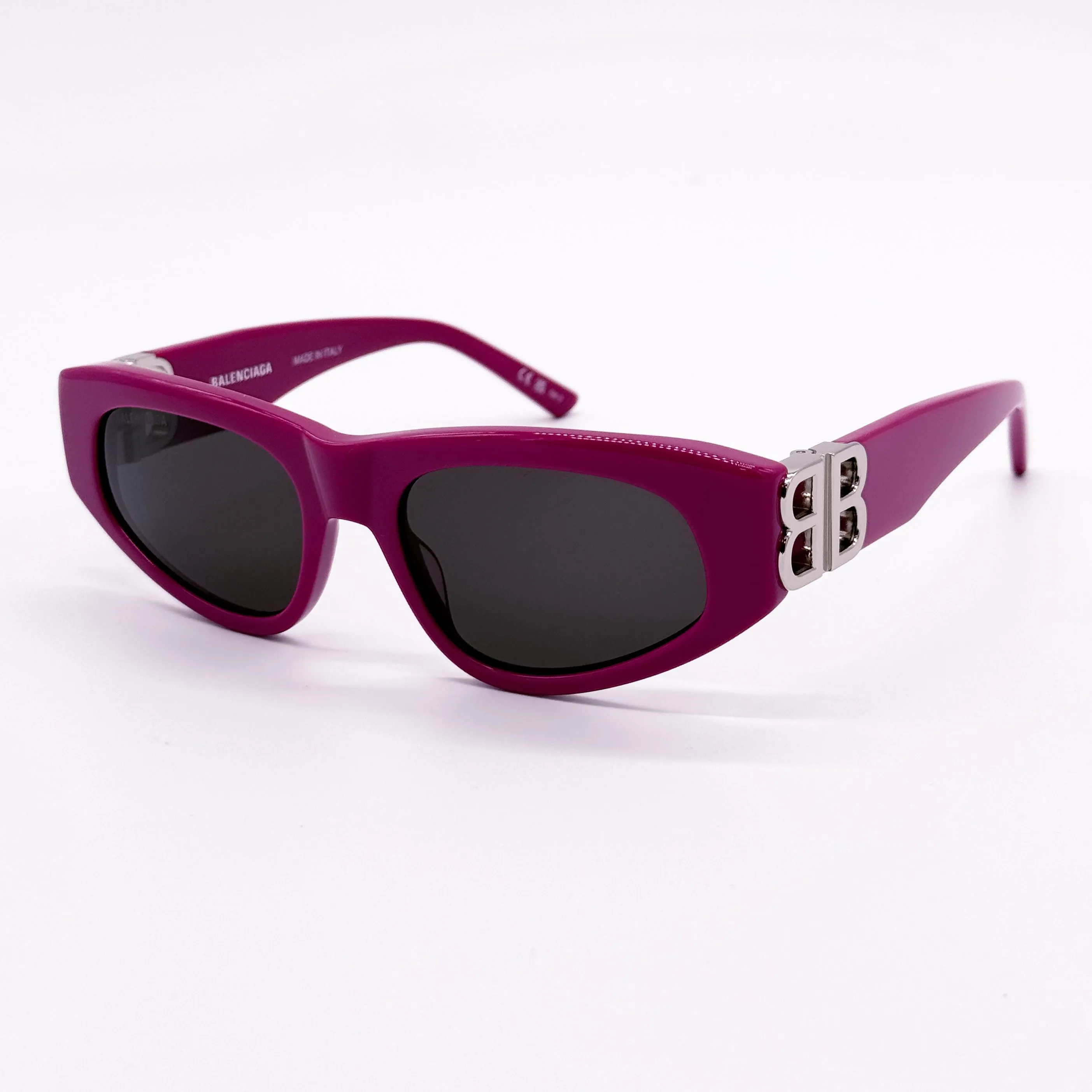Product image for NEW BALENCIAGA BB0095S 017 PINK CAT EYE UNISEX SUNGLASSES