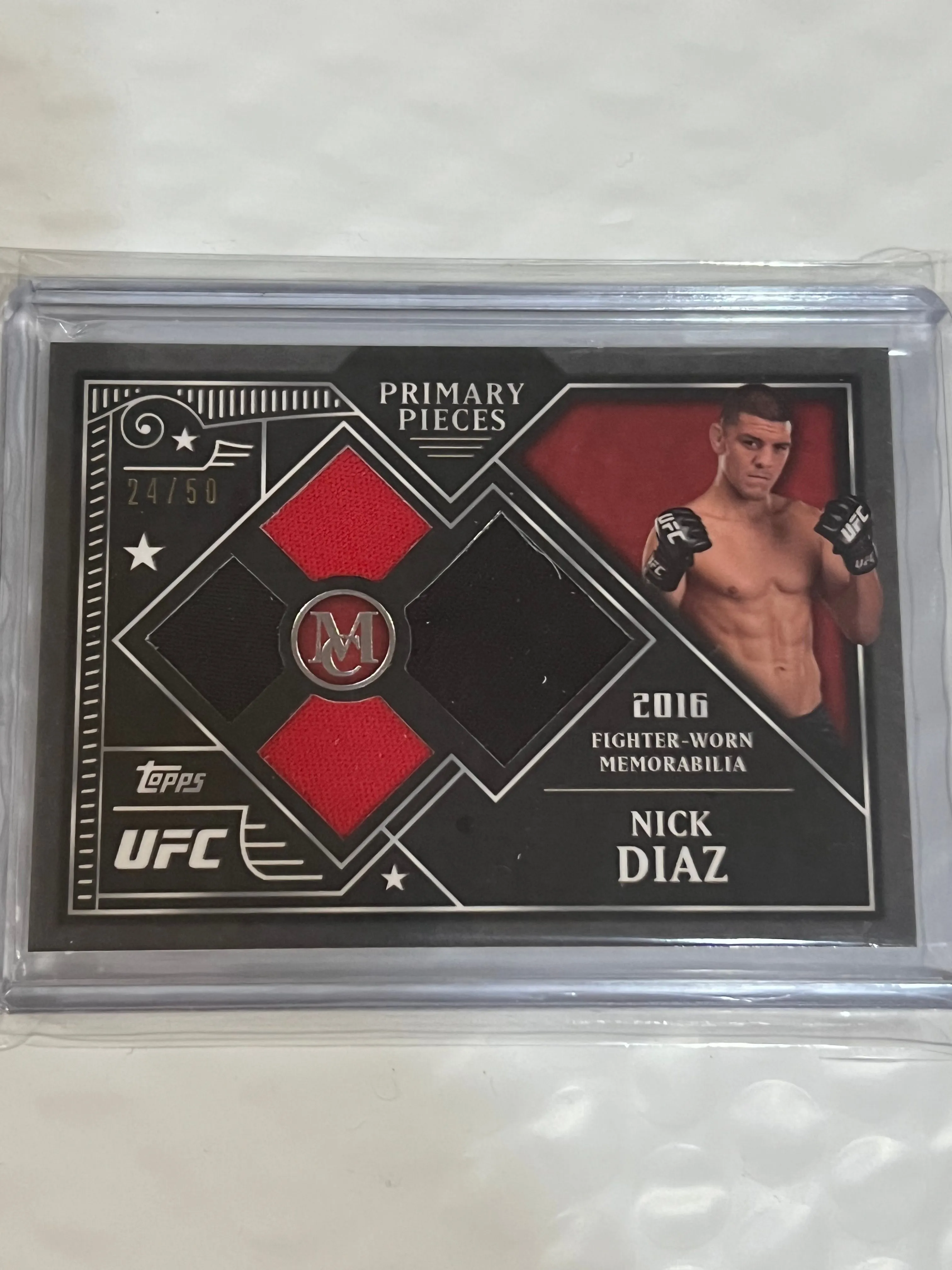 Product image for UFC 🤜 Nate Diaz Museum Fighter Worn Quad  /50