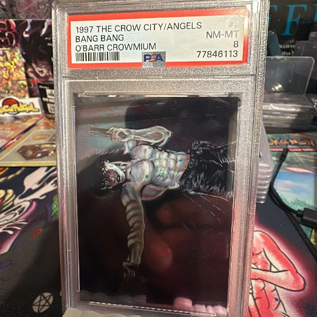 Product image for Z-1997 The Crow City Of Angels O'Barr Crowmium Bang Bang O'Barr Crowmium PSA NM-MT 8