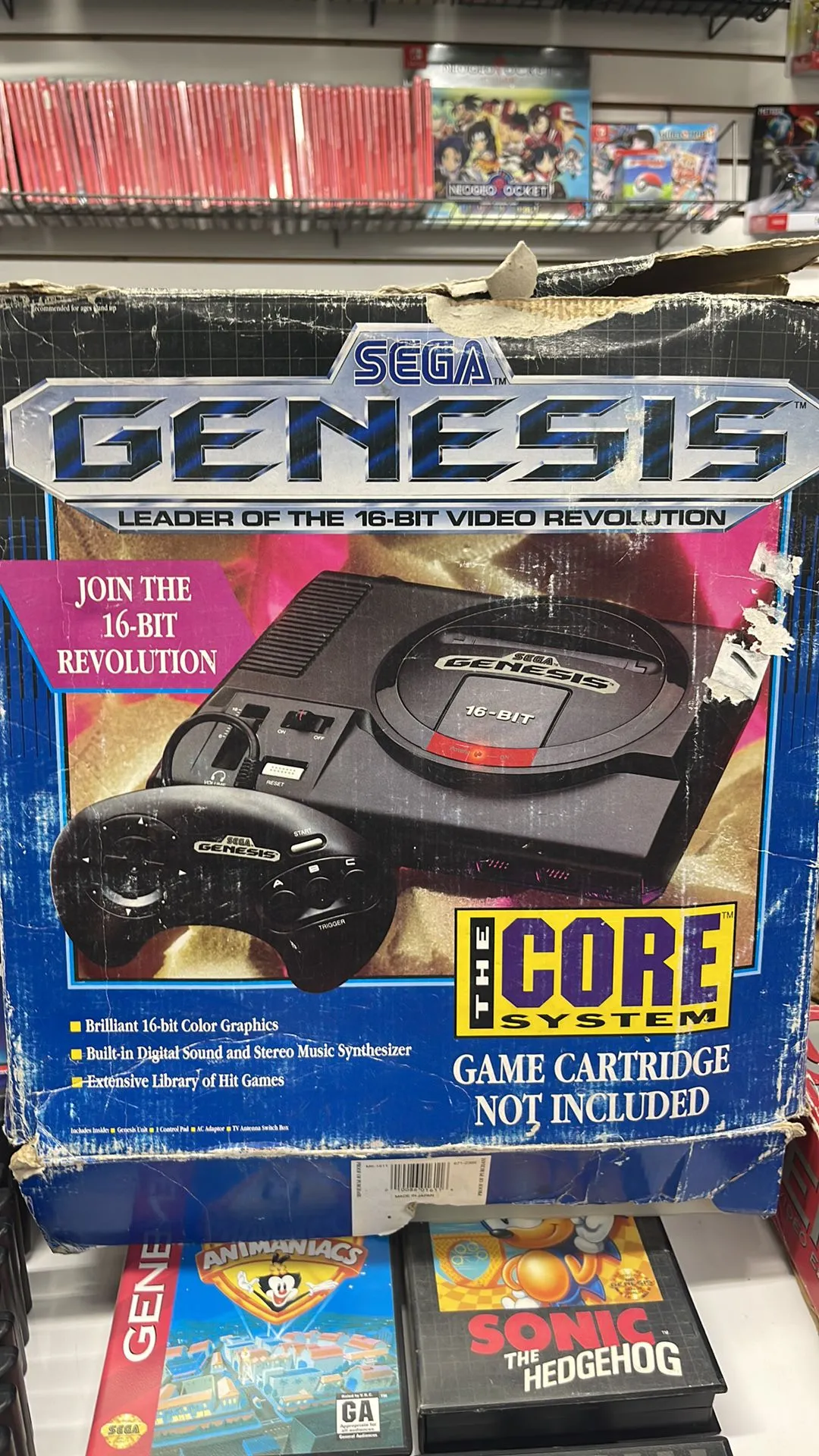 Product image for Sega genesis in box