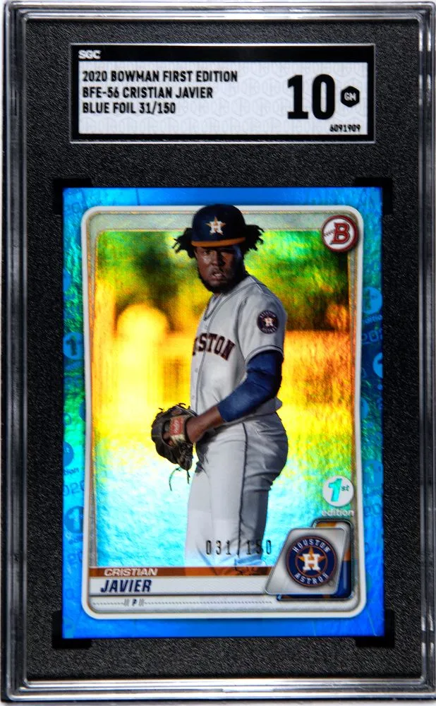Product image for 2020 Bowman 1st Edition Christian Javier /150 SGC 10