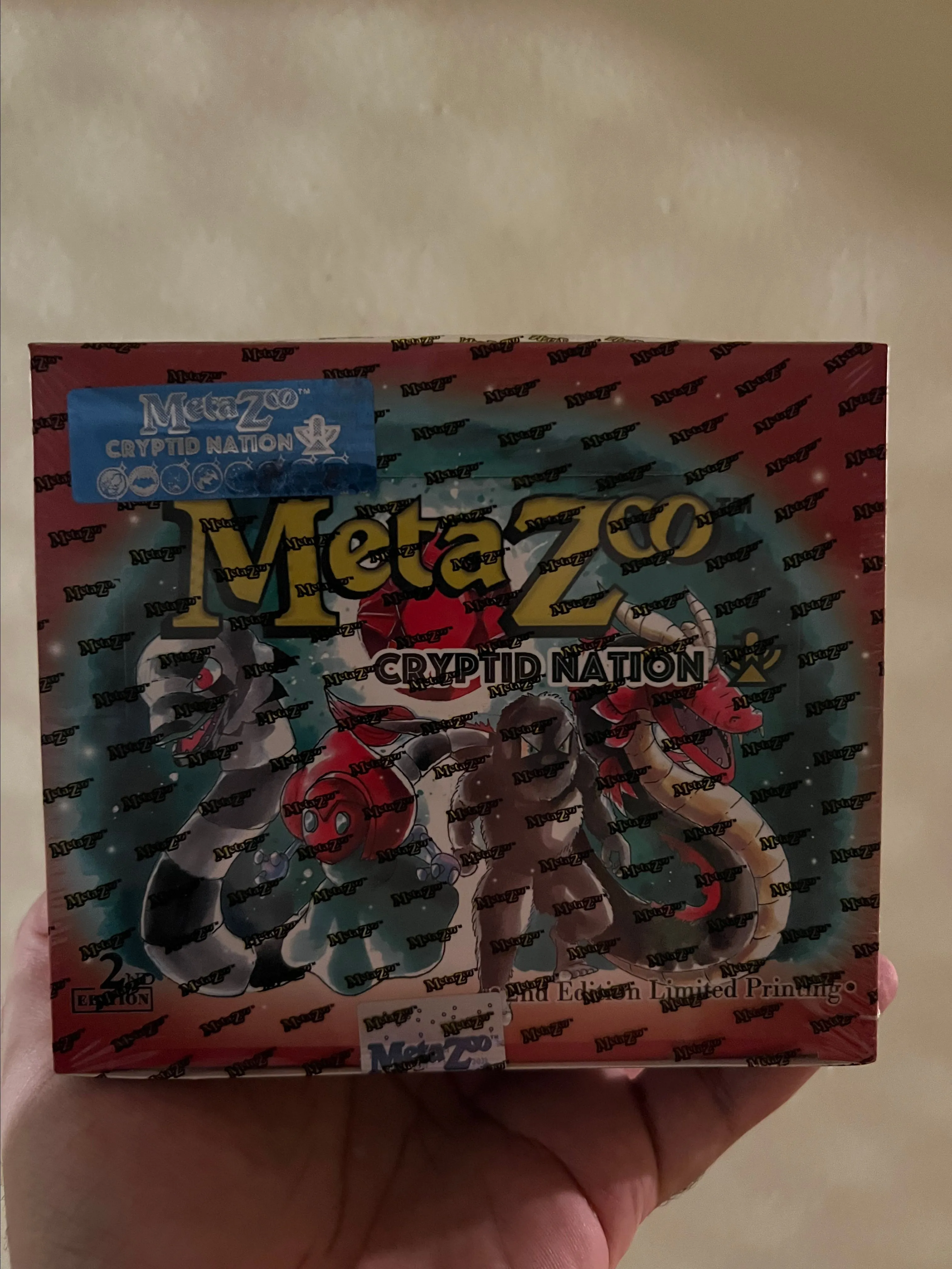 Product image for Metazoo Cryptid Nation 2nd Edition Booster Box Exclusive Blue Label /3000