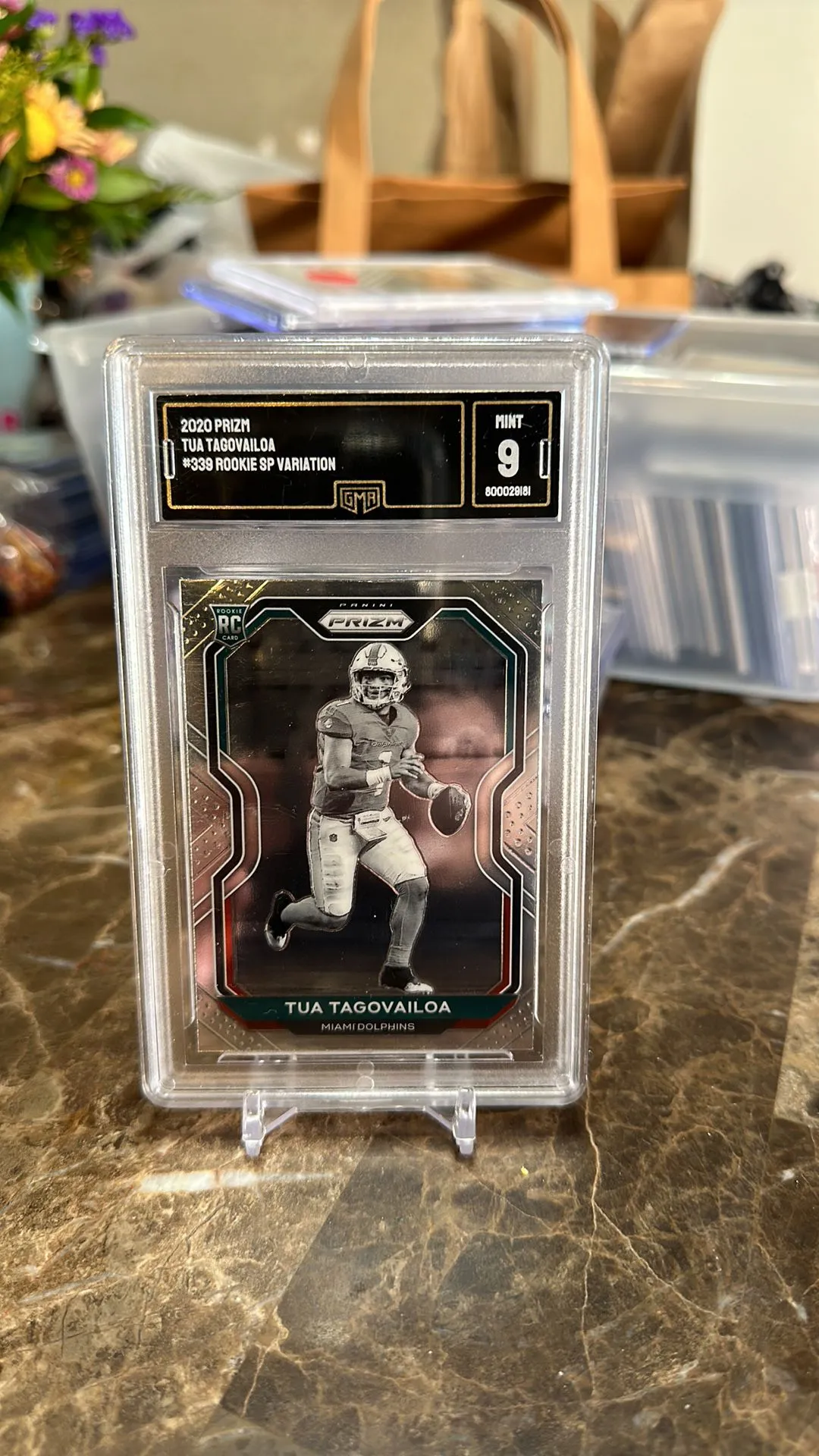 Product image for 2020 prizm rookie SP Variation Tua Tagovailoa Mint 9
