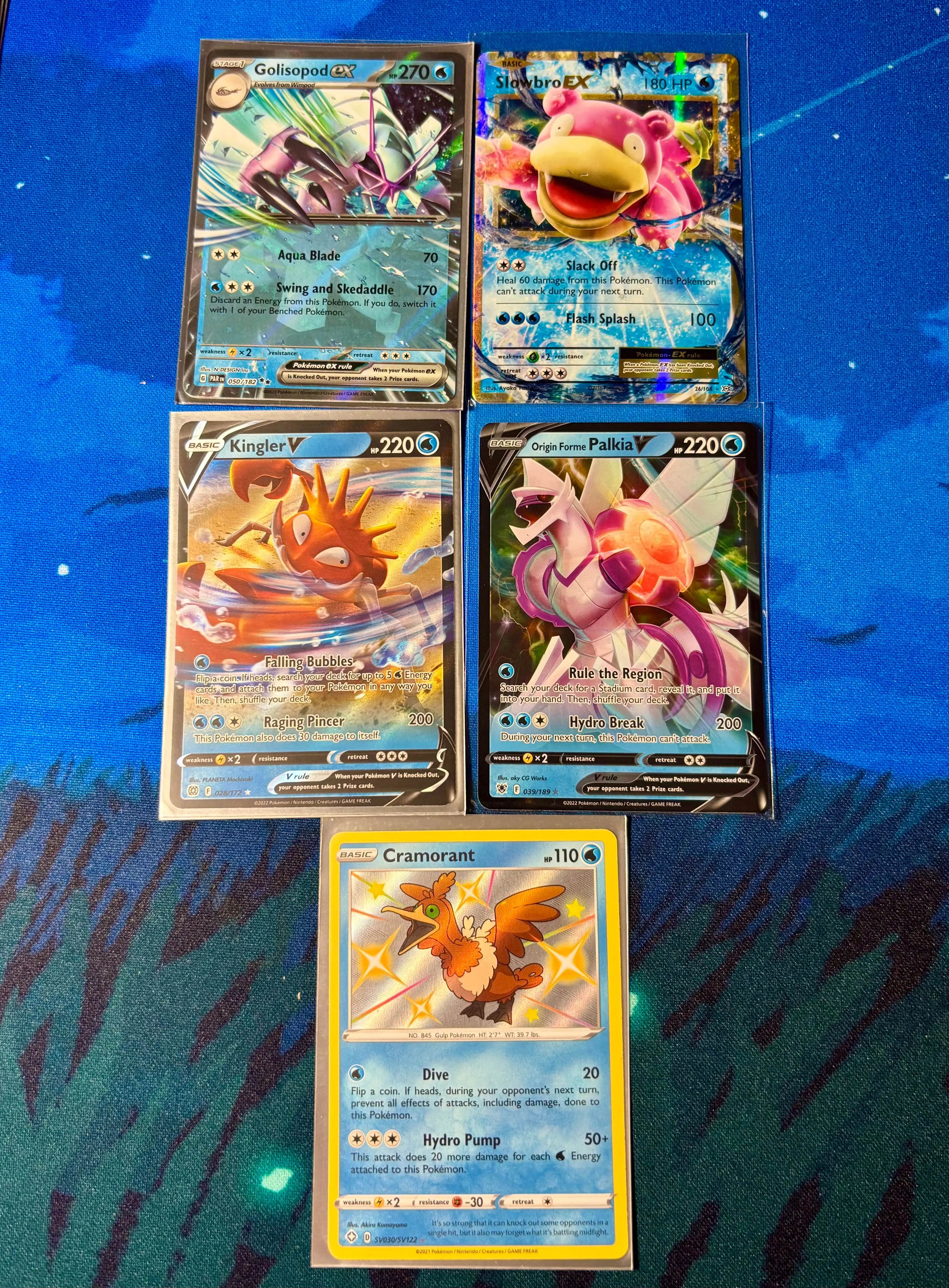 Product image for 5x Water Type Pokemon Card Lot