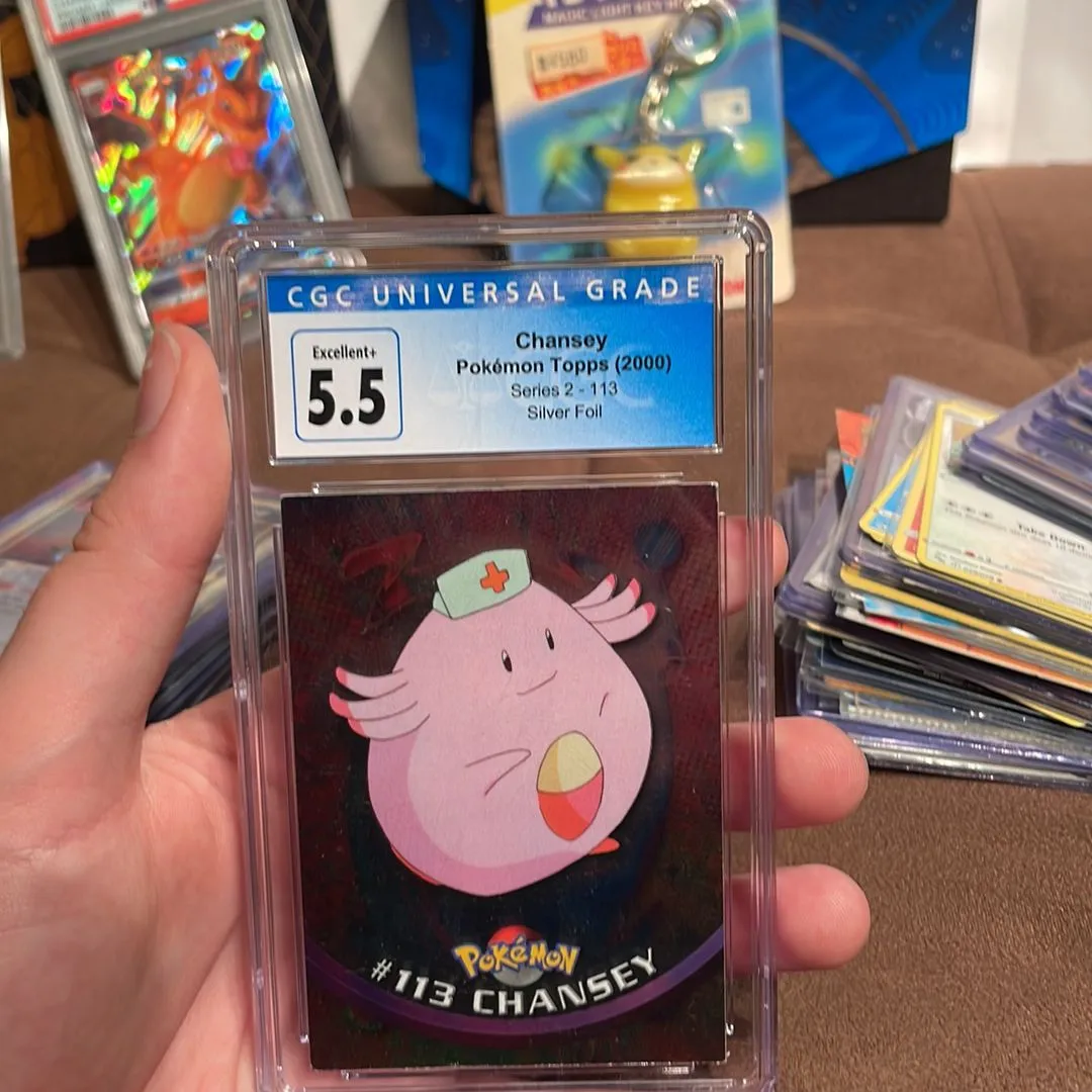 Product image for 2000 Series 2 Chansey Silver Foil CGC 5.5