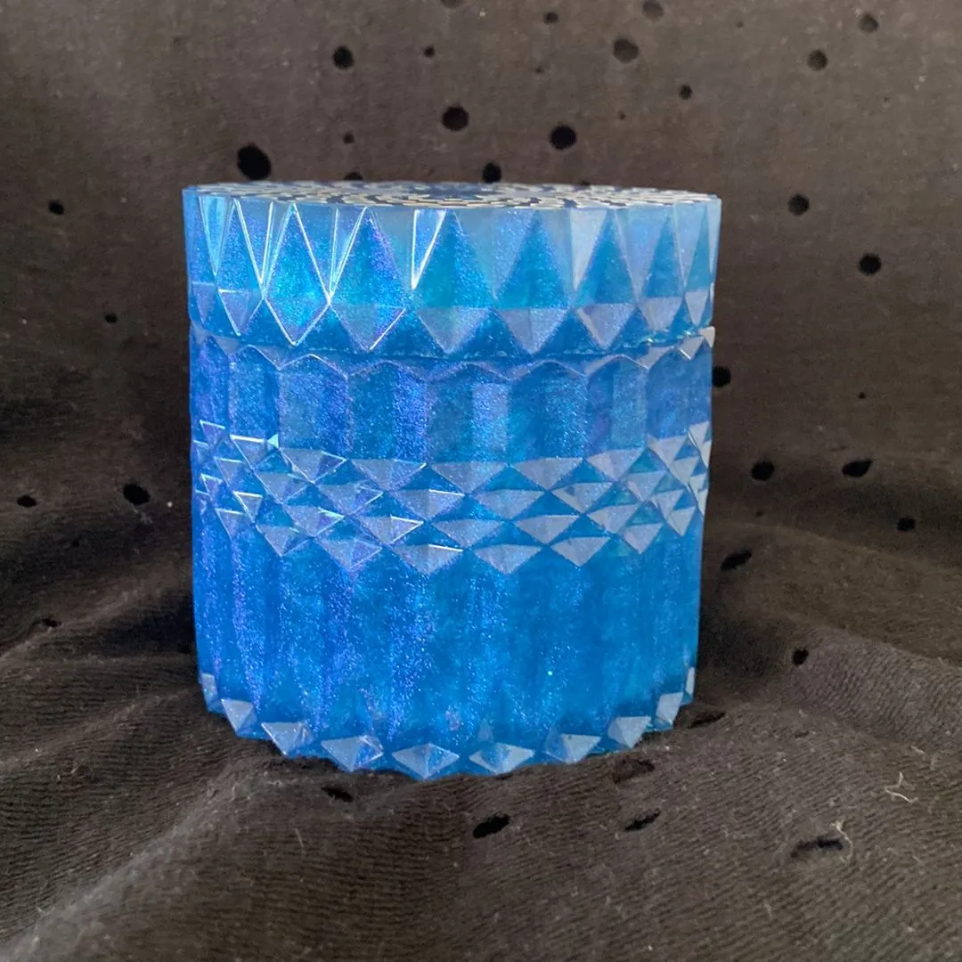 Product image for Epoxy resin ocean blue medium container