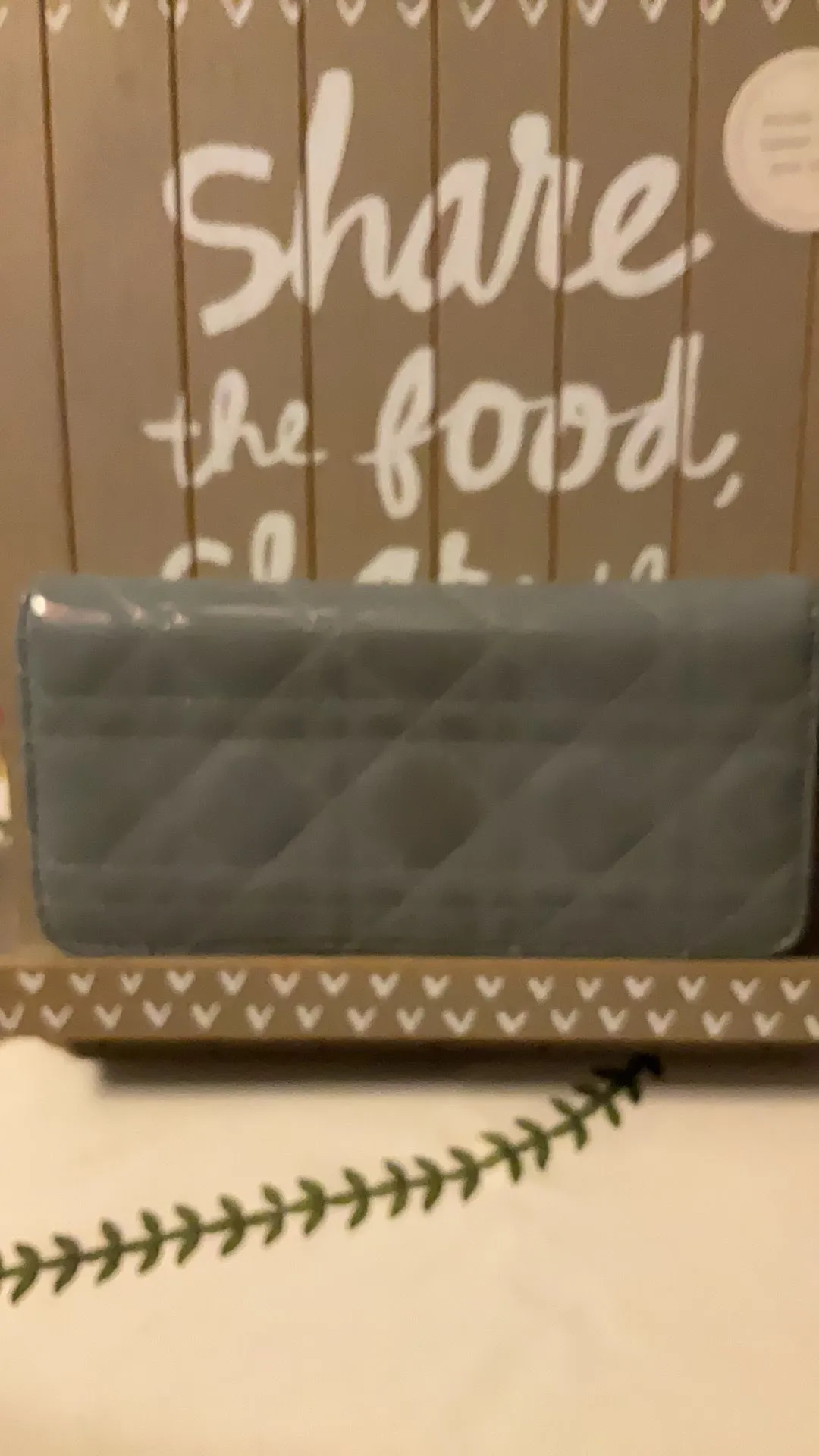 Product image for Christian Dior Blue pattern zippy wallet #16
