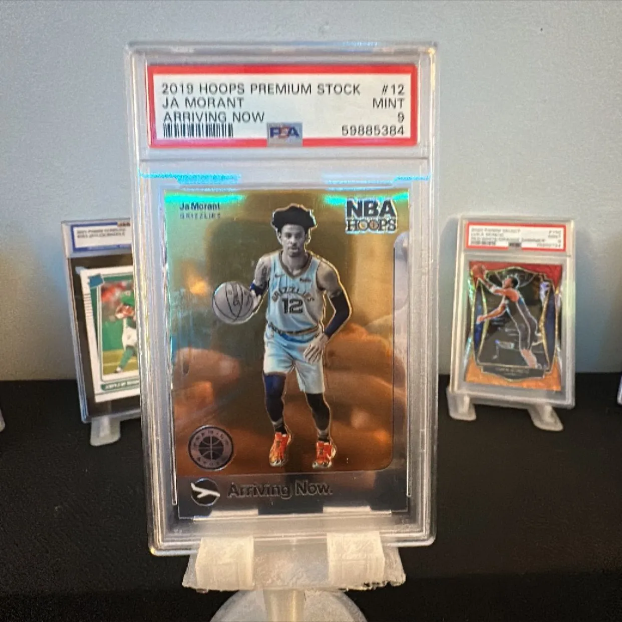 Product image for 2019 Panini Hoops Premium Stock Arriving Now Ja Morant 12 Arriving Now PSA MINT 9