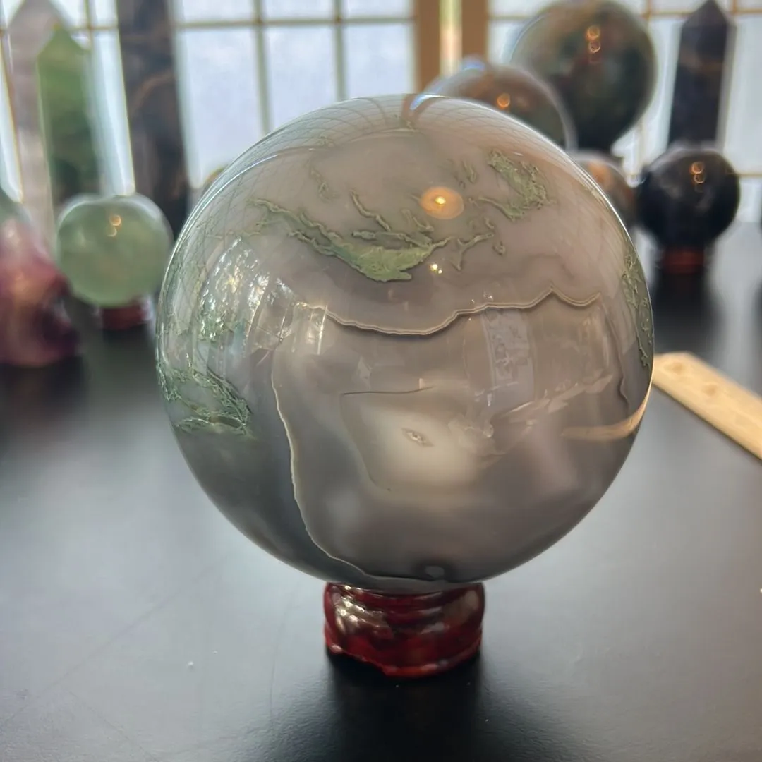 Product image for Moss Agate Sphere
