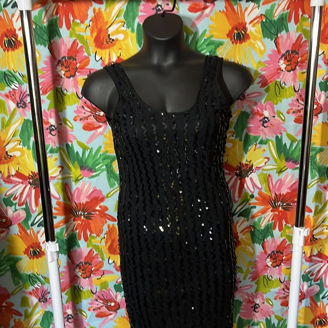 Product image for Black Lace Sequin Cocktail Dress! No Tag!