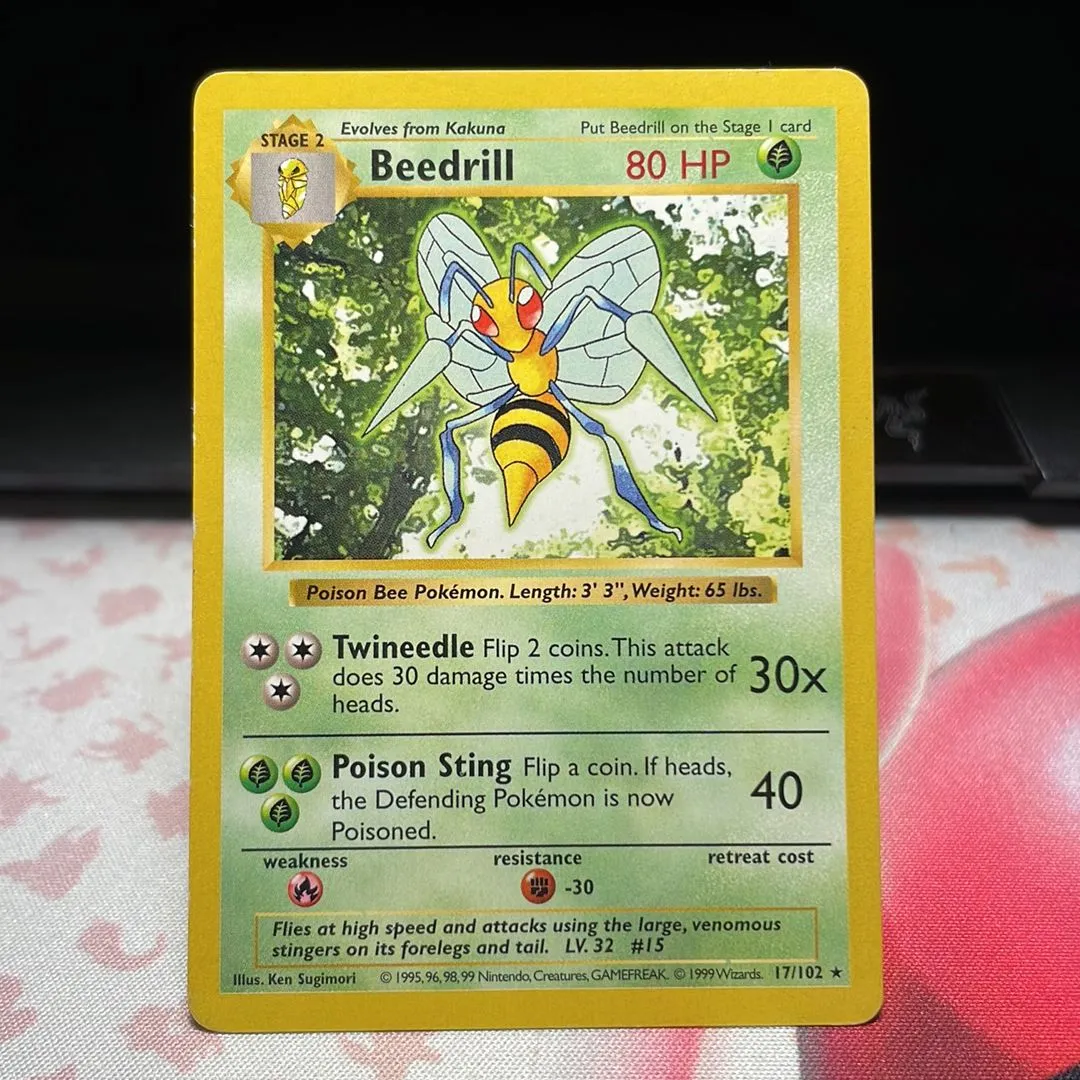 Beedrill Shadowless 17/102 Rare Base Set WOTC  Whatnot: Shop, Sell, Connect