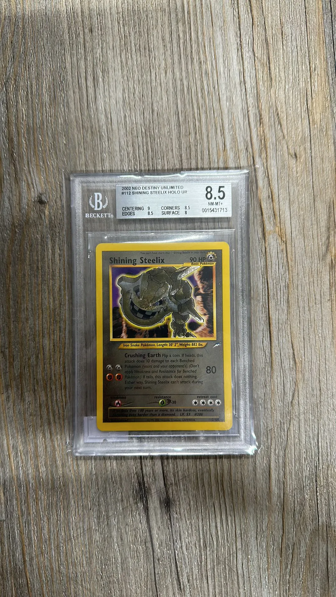Product image for Shining Steelix BGS 8.5