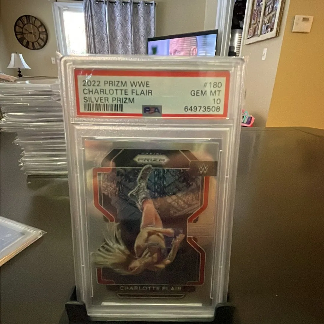 Product image for 2022 Panini Prizm Wwe Charlotte Flair Silver Prizm PSA GEM MT 10