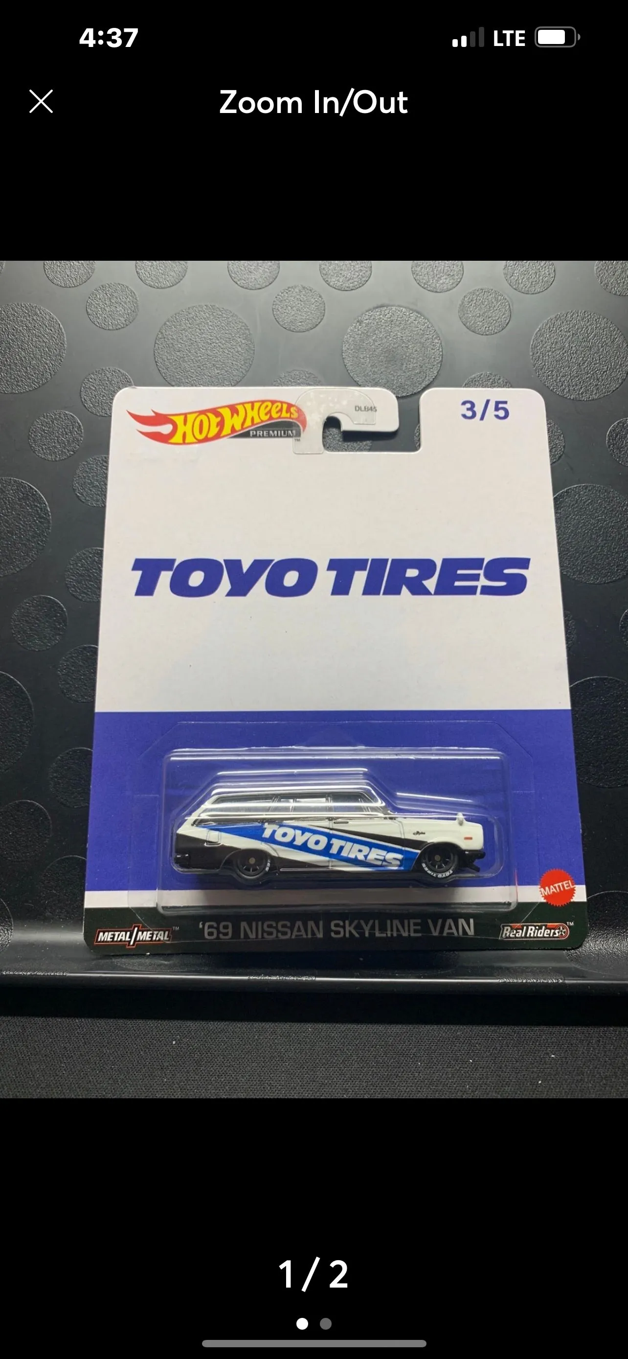 Product image for Hot Wheels Premium Toyo Tires ‘69 Nissan Skyline Van