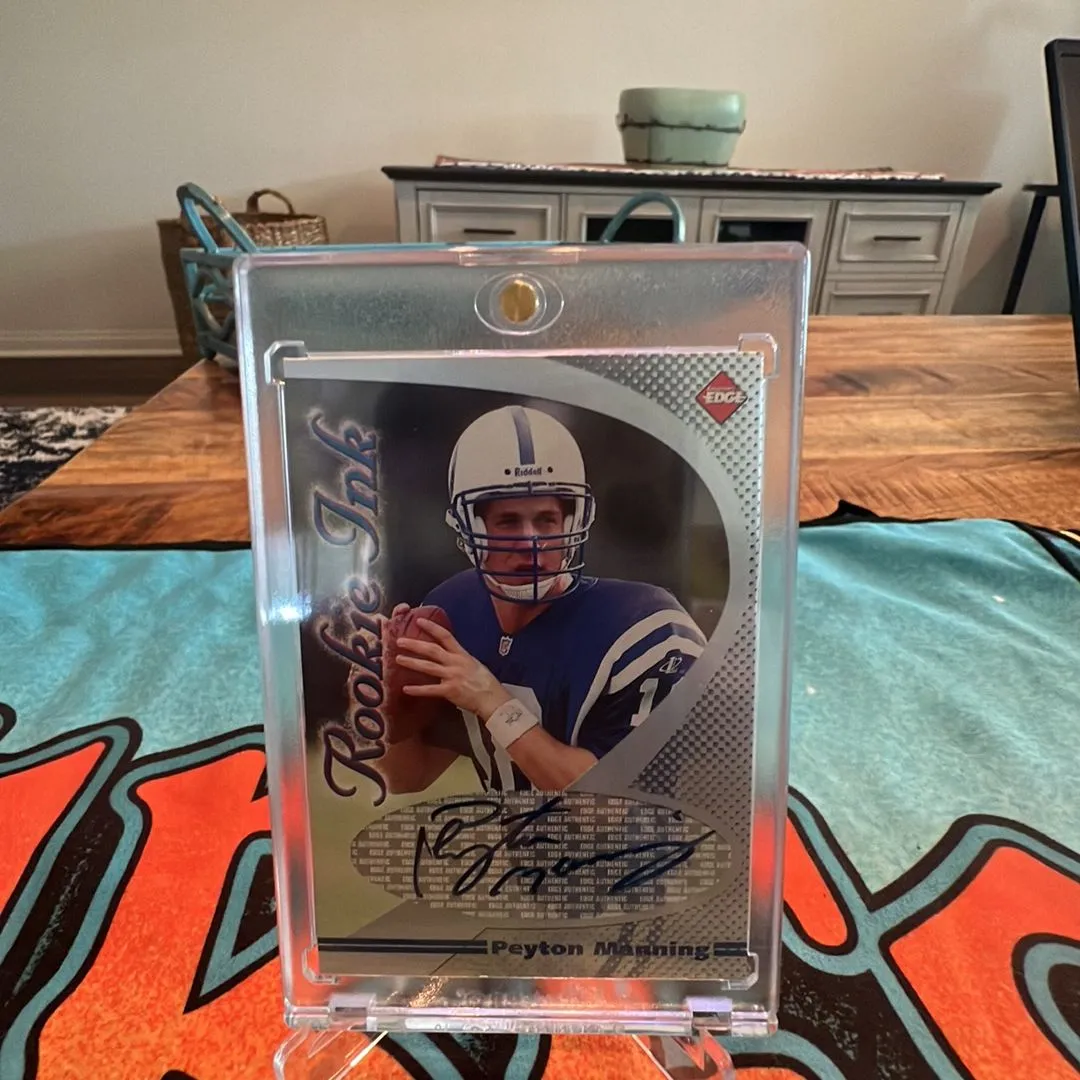 Product image for 1998 Peyton Manning Rookie INK Autograph Sp Auto Blue Ink