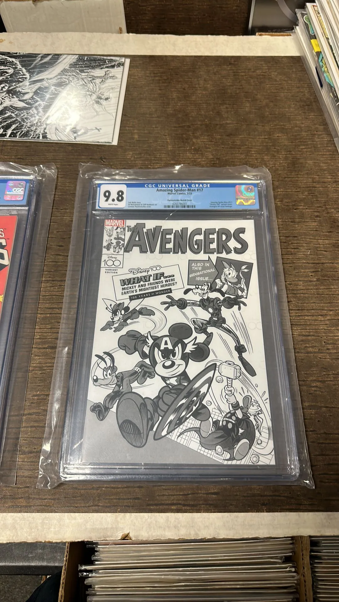 Product image for Amazing Spider-Man 17 Pastrovicchio Sketch Cover CGC 9.8 2023