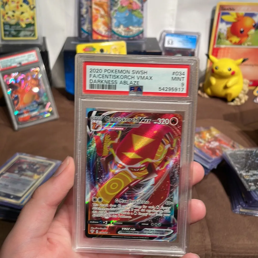 Product image for 2020 Pokemon Sword & Shield Darkness Ablaze Fa/Centiskorch Vmax Darkness Ablaze PSA MINT 9