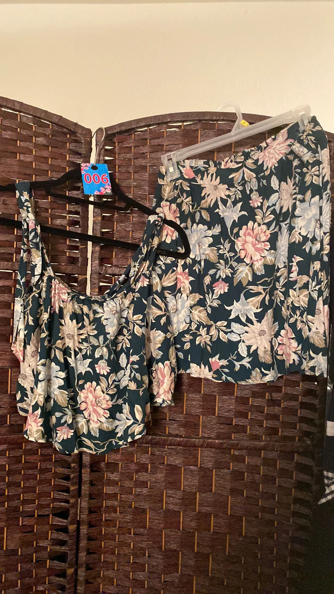 Product image for Skirt and halter top. Wore 1 time!