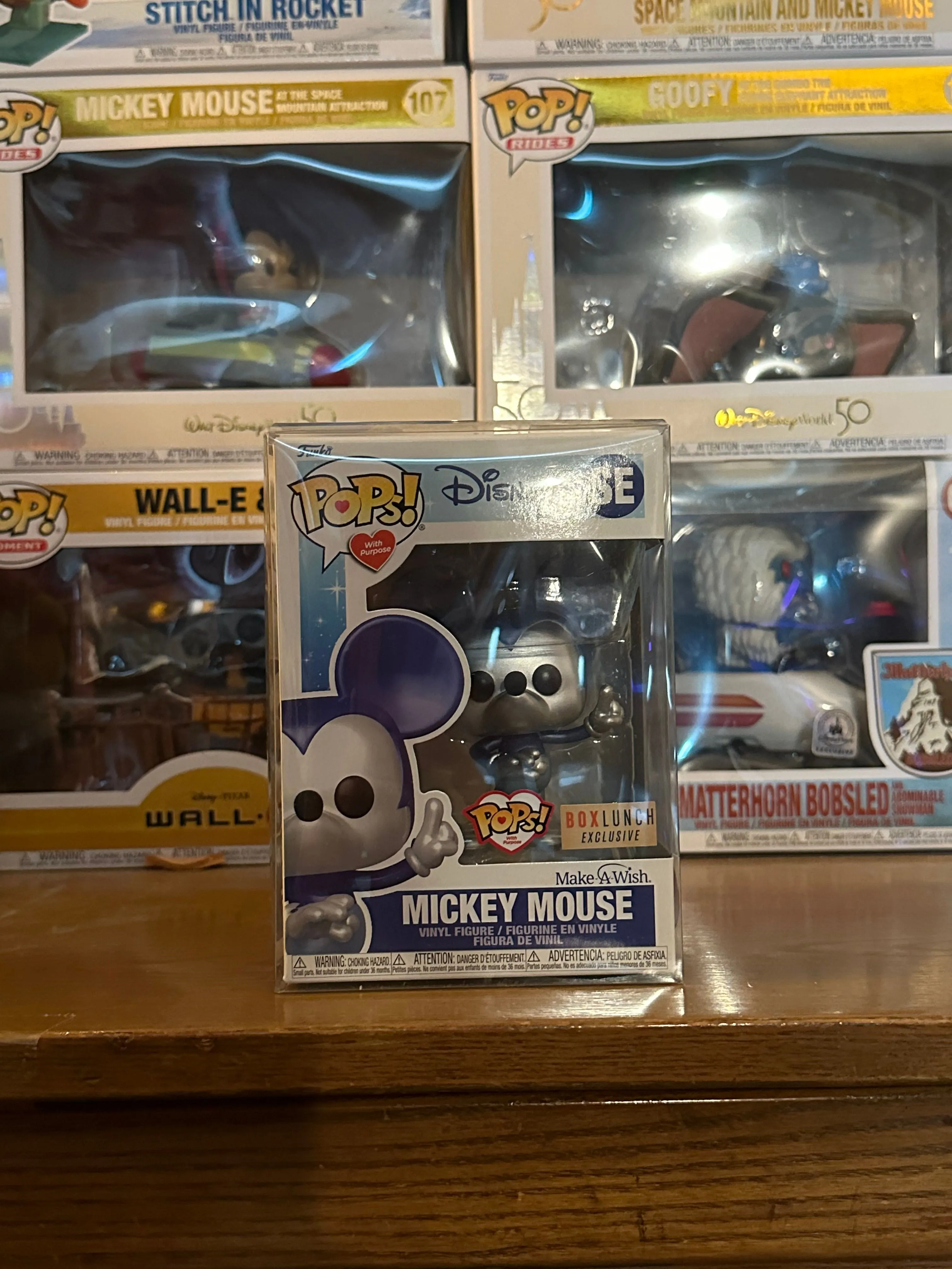 Product image for Funko Pop! Disney: Make A Wish - Mickey Mouse (Metallic) BoxLunch Exclusive