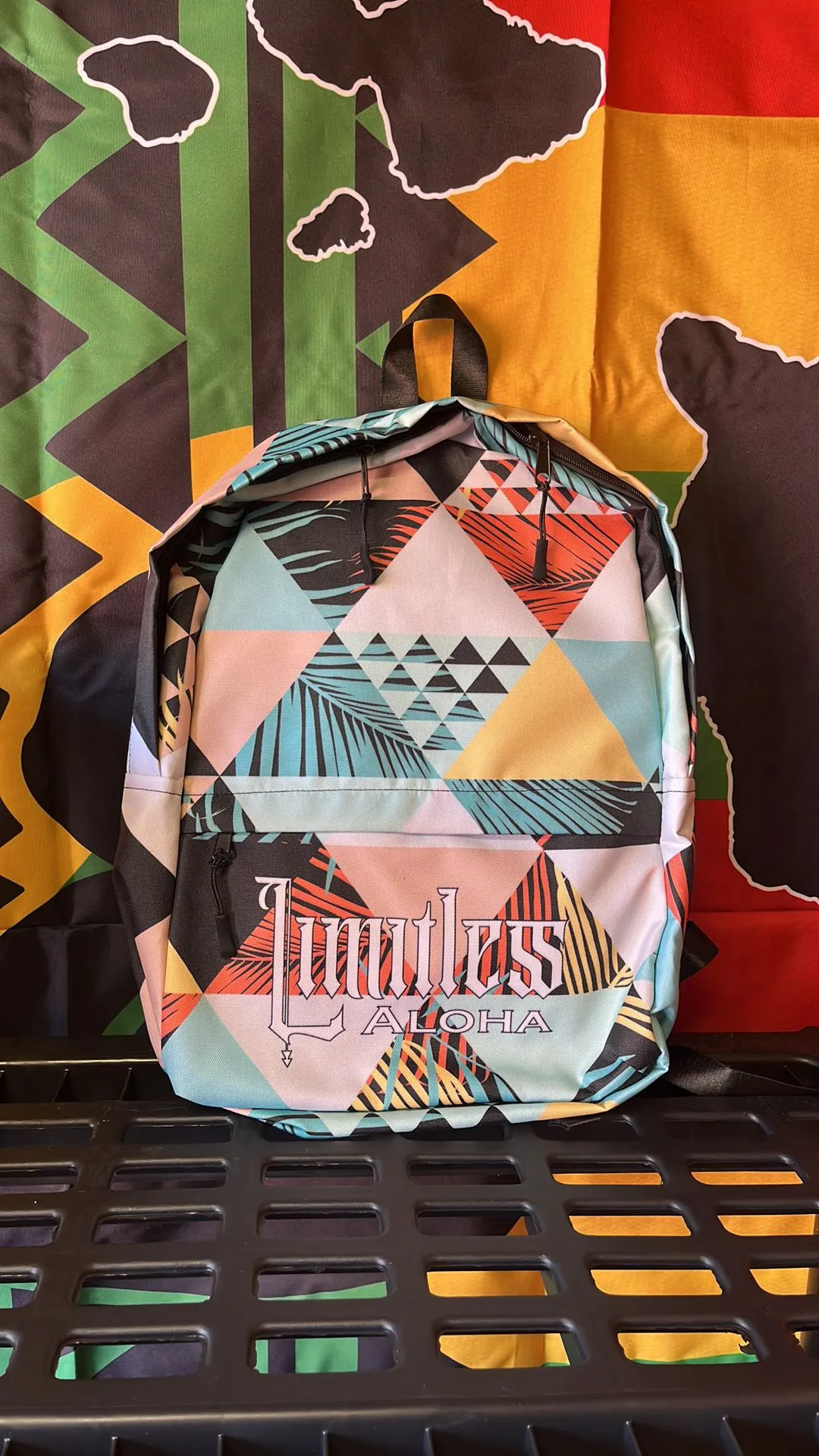 Product image for Hawaiian print backpack