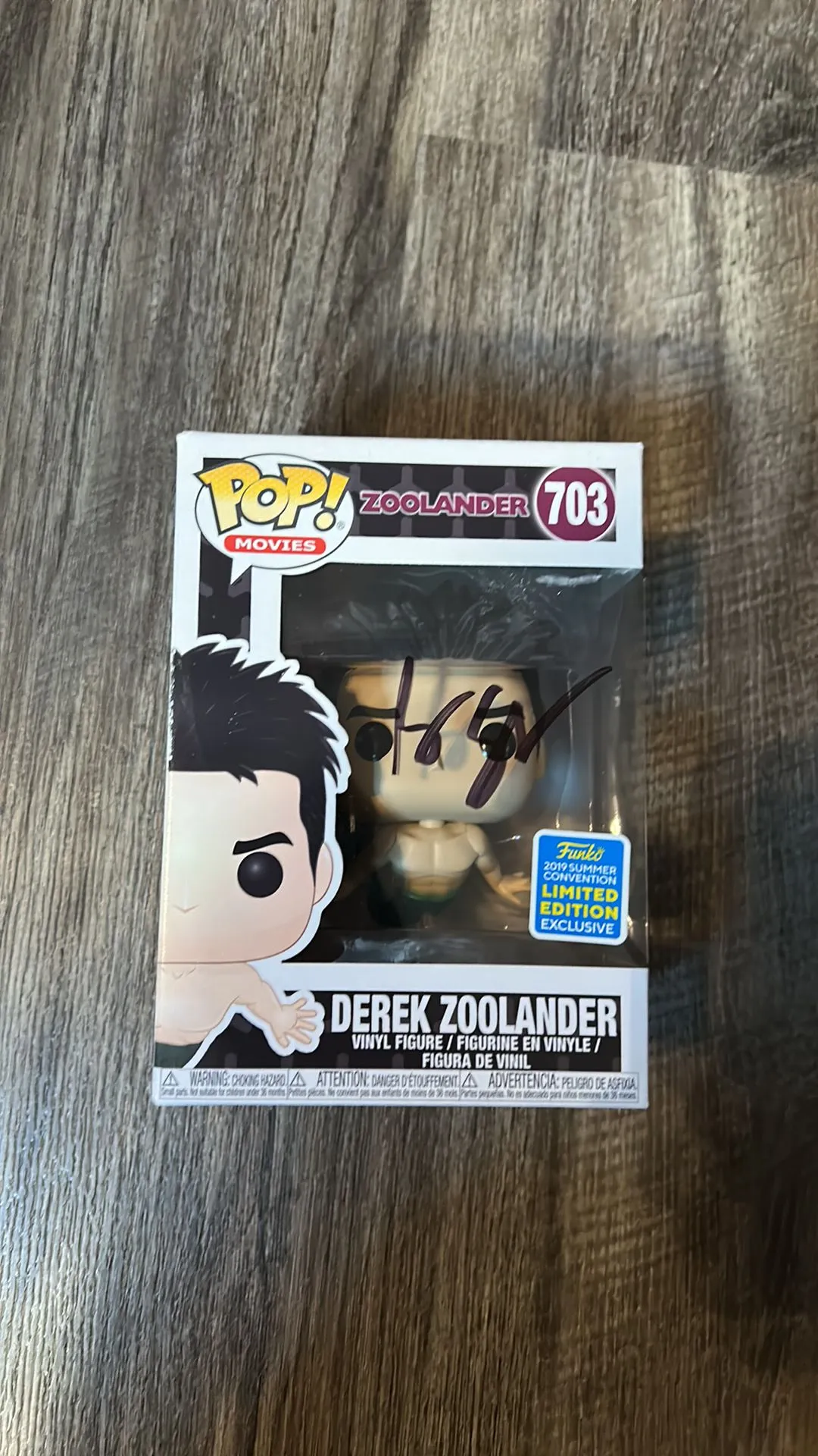 Product image for Derek Zoolander signed by Ben Stiller