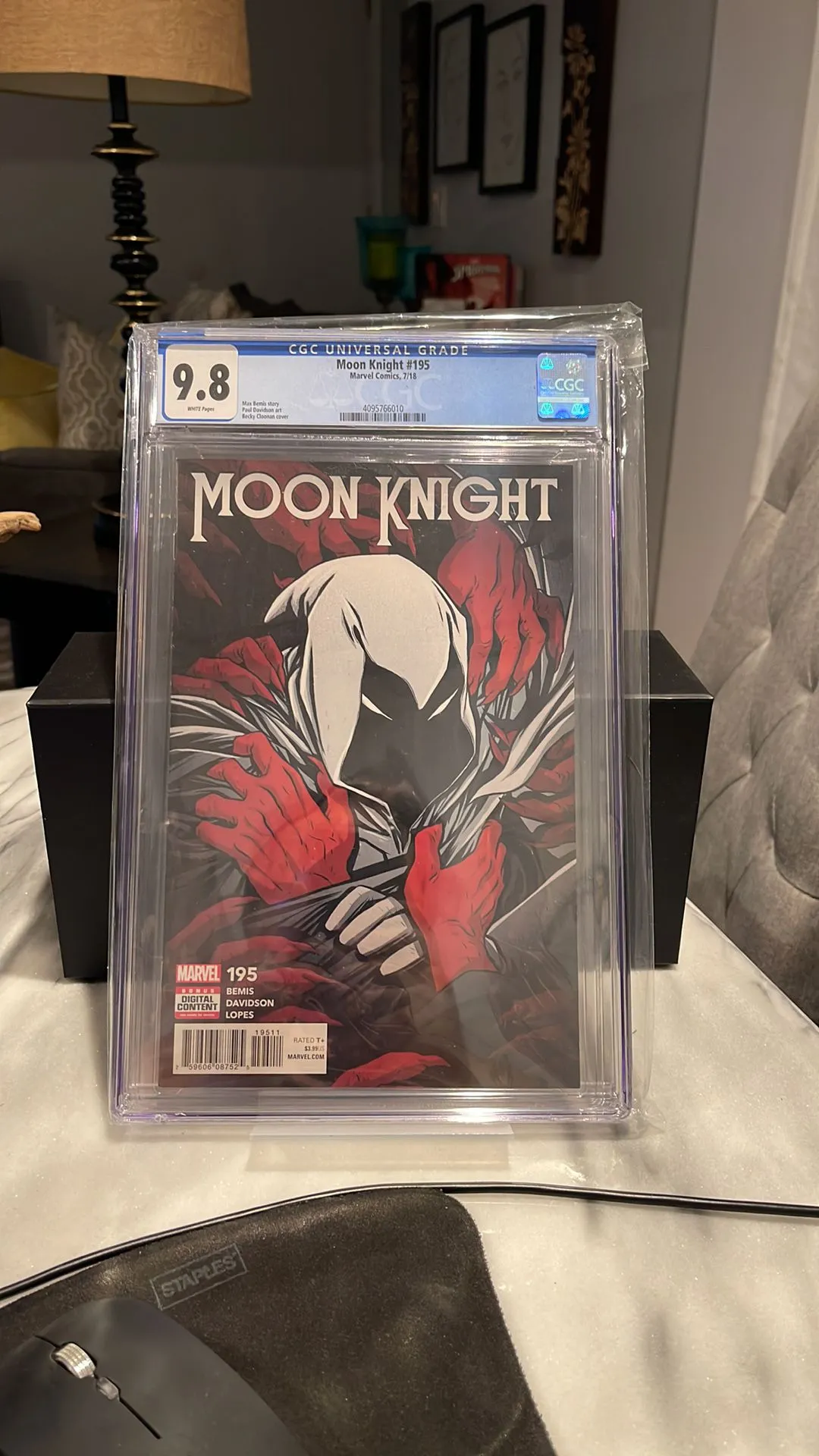 Product image for Moon Knight #195 CGC 9.8 Marvel 2018 White Pages