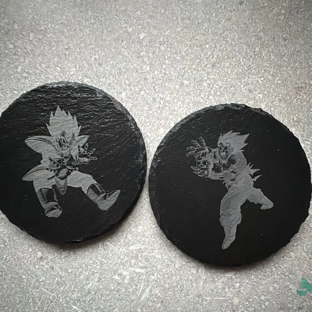 Product image for DragonBall slate coaster set - Goku vs Vegeta