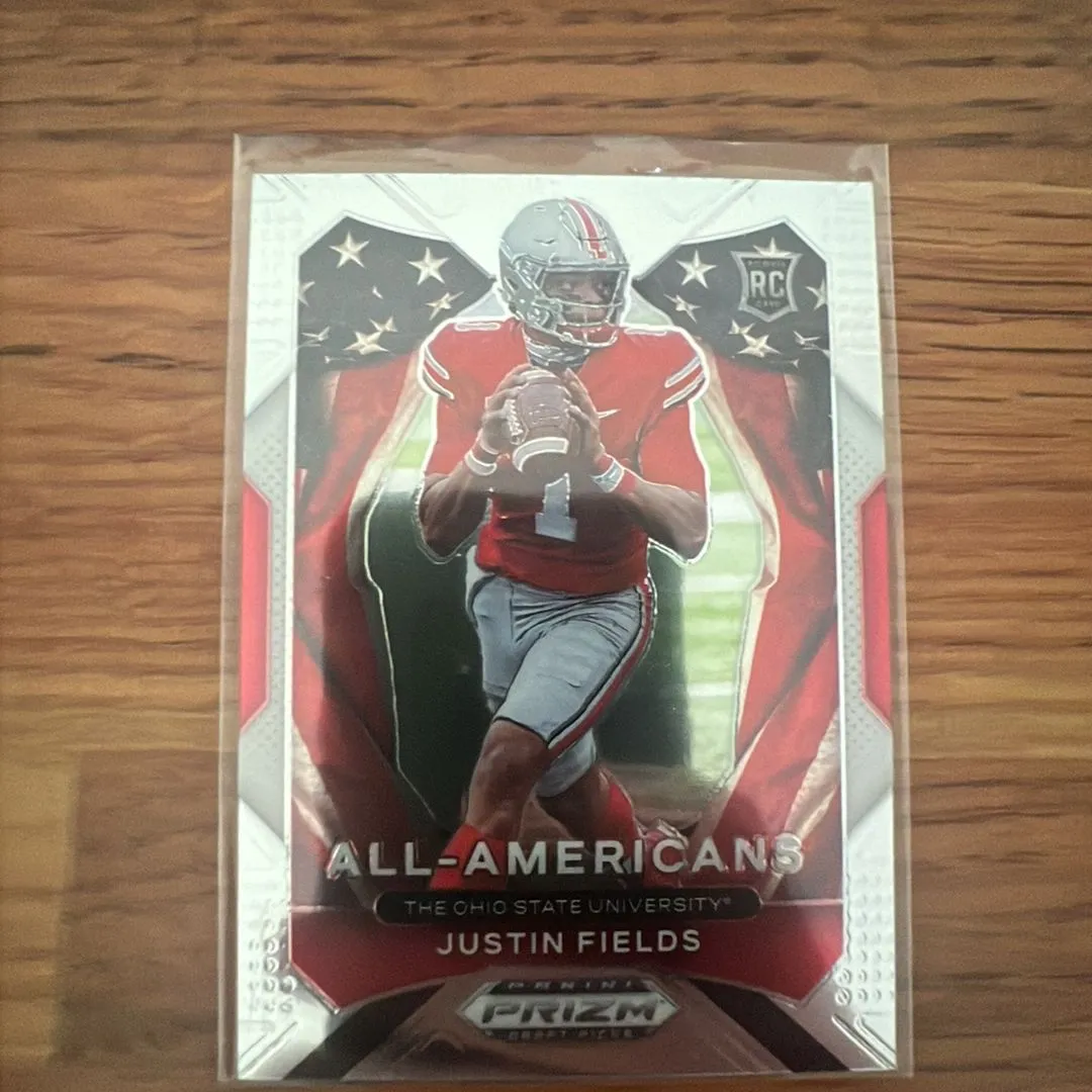 Product image for Justin Fields - PRIZM ALL AMERICANS RC - Ohio State / Bears