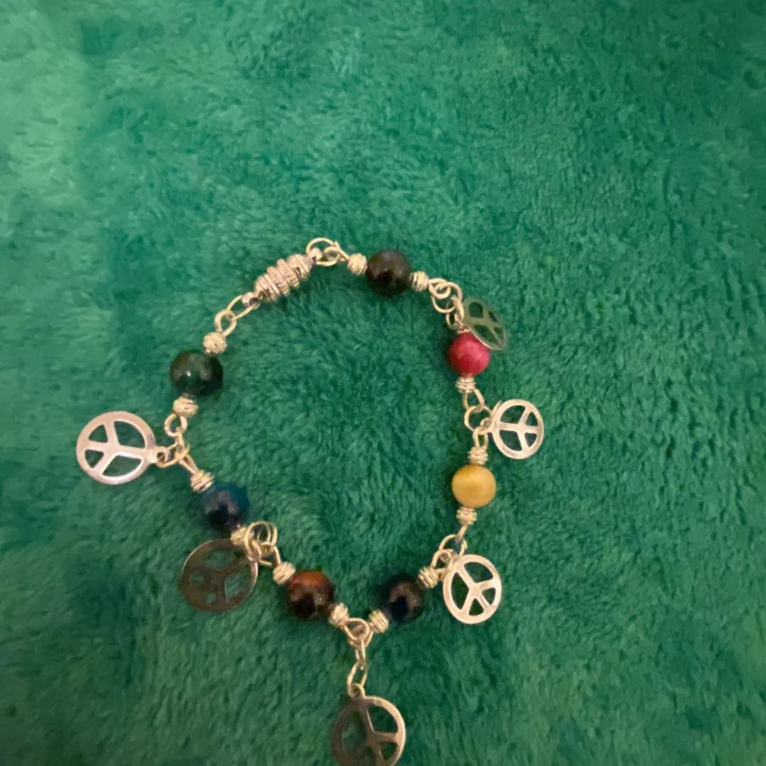 Product image for Peace Dangle Jasper Bracelet