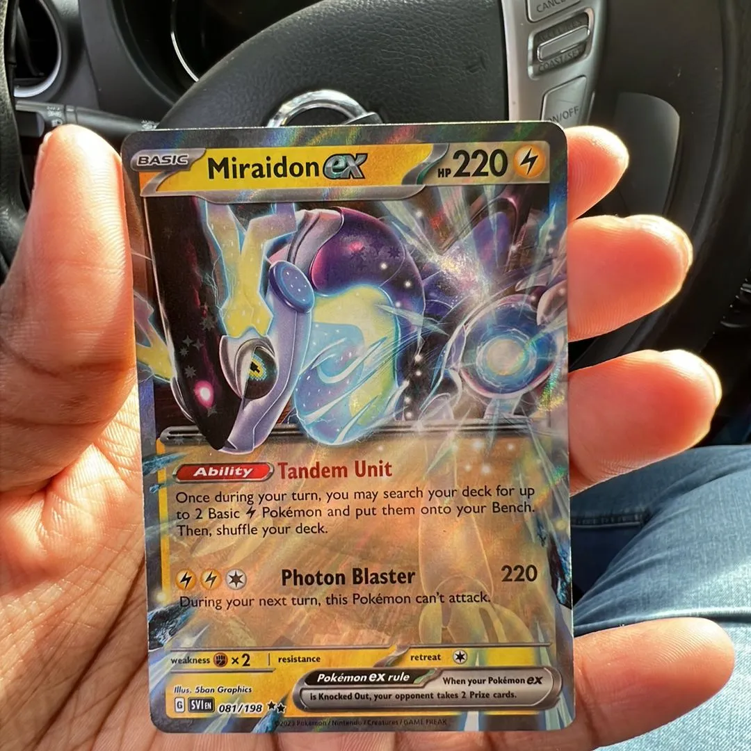 miraidon pokemon card sale - ex 253/198 - Scarlet & Violet - Secret Rare Miraidon - McDonald's Promos 2024