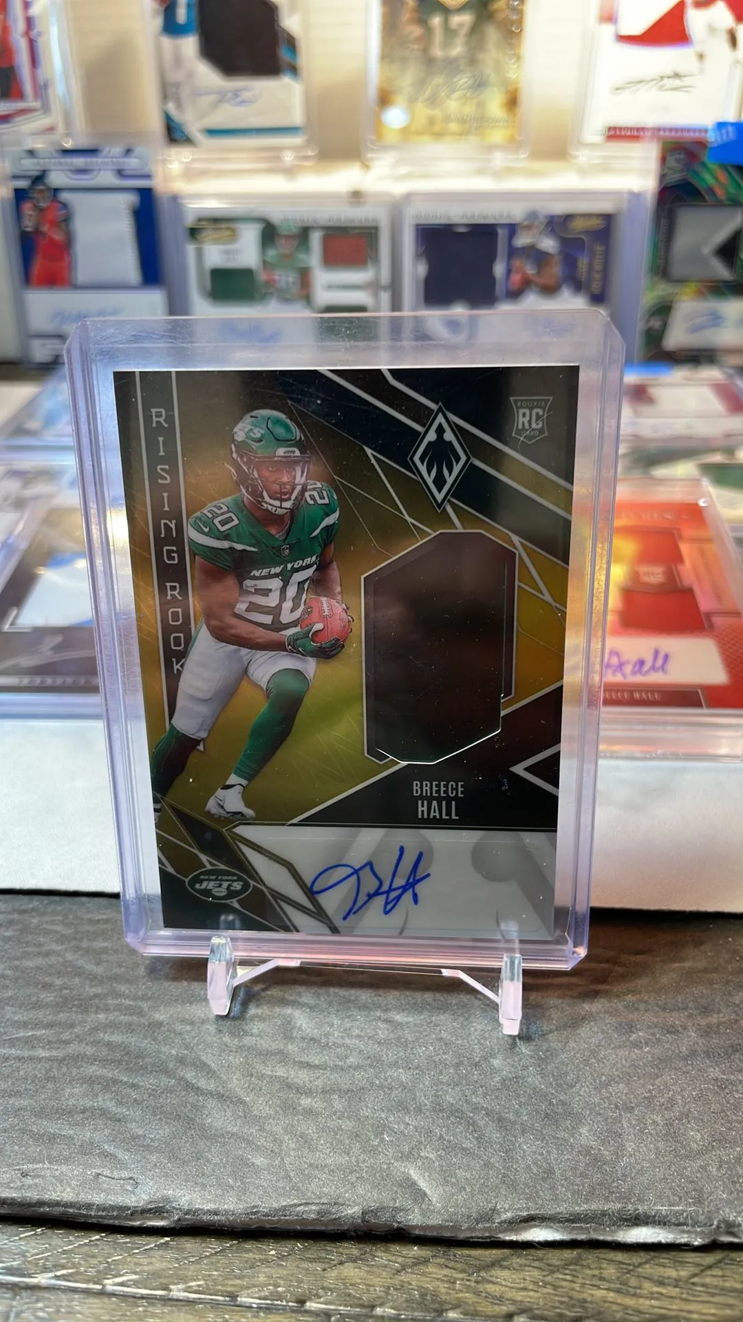 Product image for Breece Hall Phoenix Rookie Rising RPA /25 HELMETJets