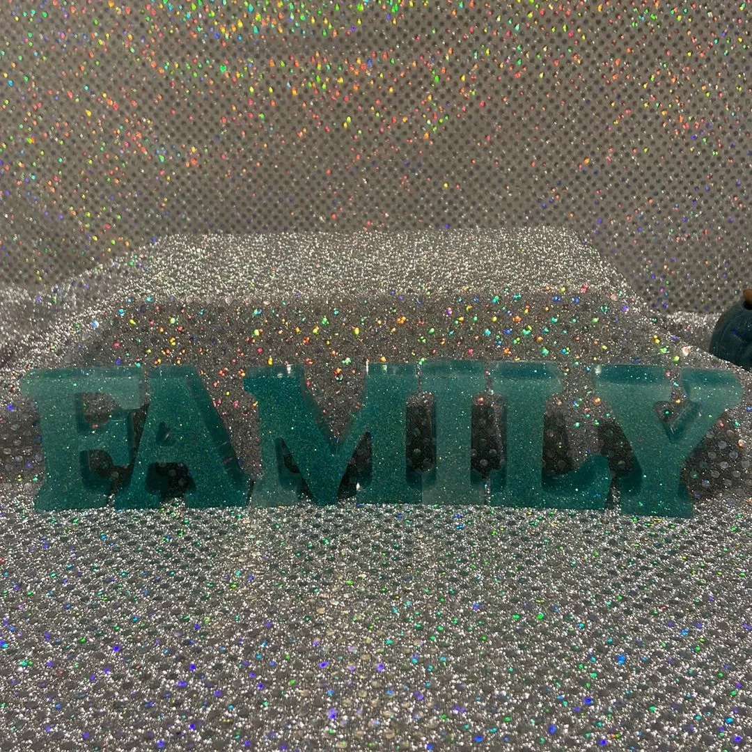 Product image for Epoxy resin letters spell anything you want for $2 a letter