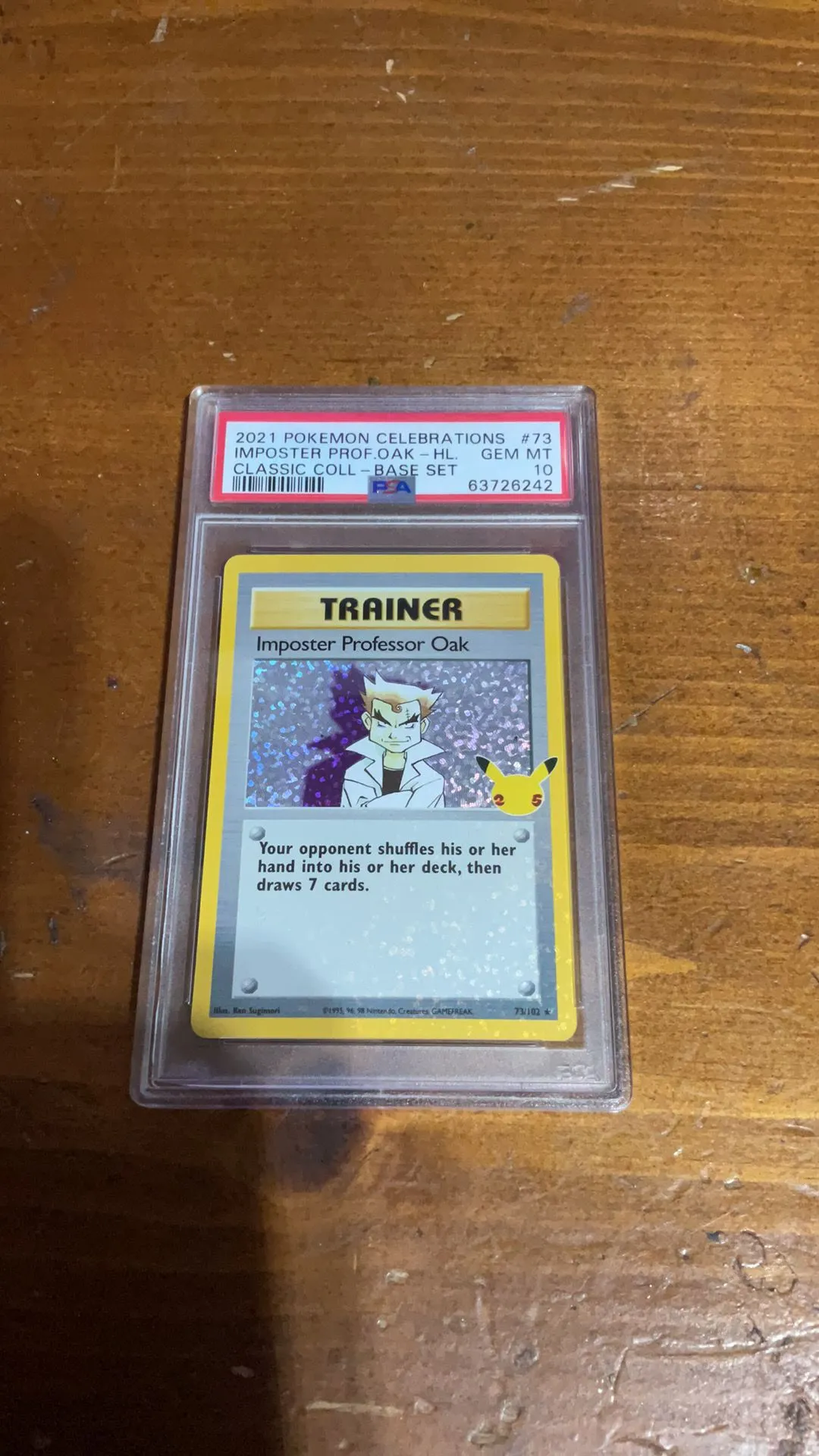 Product image for Imposter Prof.Oak PSA GEM MT 10