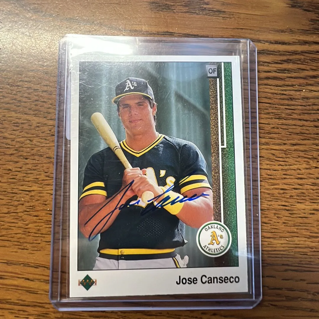 Product image for 1991 Upper Deck Jose Canseco Auto