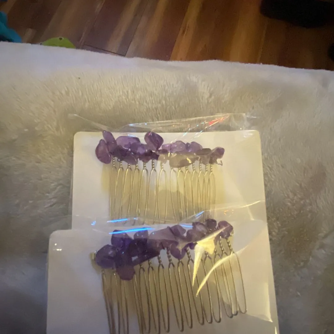 Product image for Amethyst Hair Combs