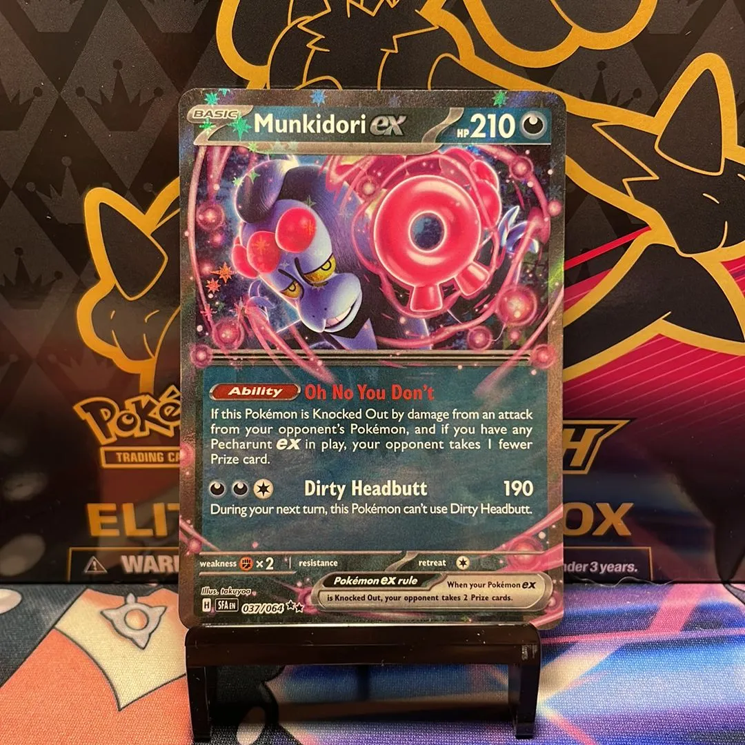 037 064 pokemon card Amazon.com: Pokemon – Munkidori ex 037/064- Shrouded Fable – Double Rare  Foil – Single Card : Toys & Games