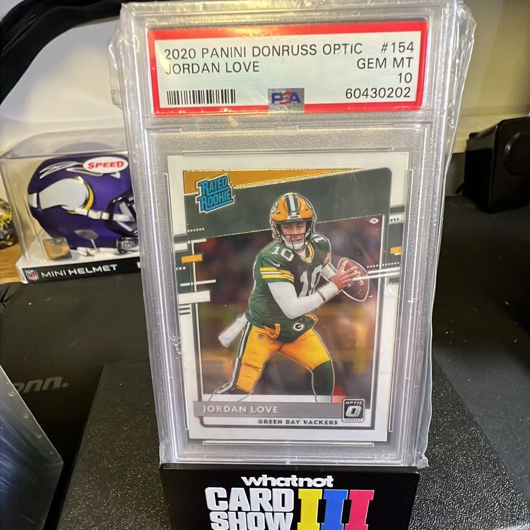 Product image for 2020 Panini Donruss Optic Jordan Love 154  PSA GEM MT 10