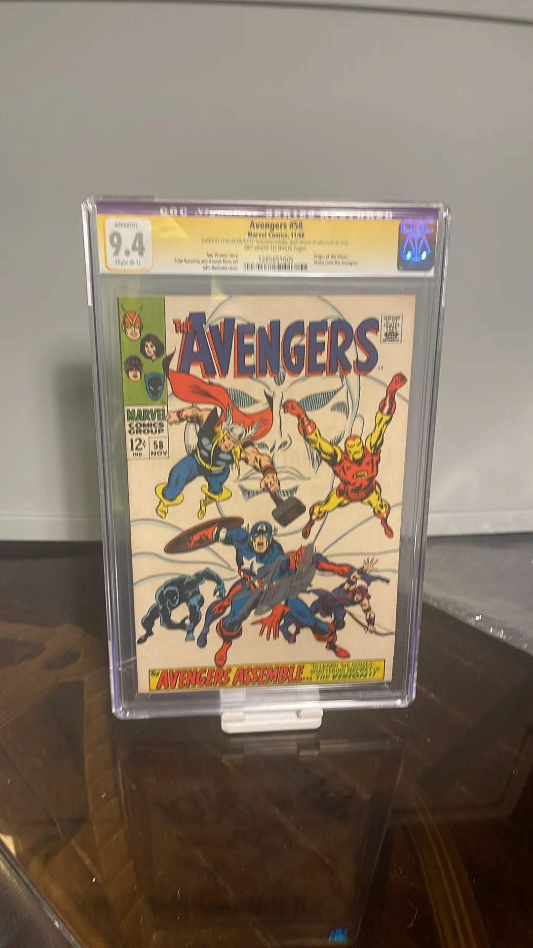 Product image for Avengers number #58 Cgc Signature series restored classic comic avengers￼