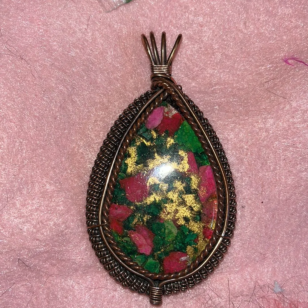 Product image for Multi Copper Spiny Oyster Pendant
