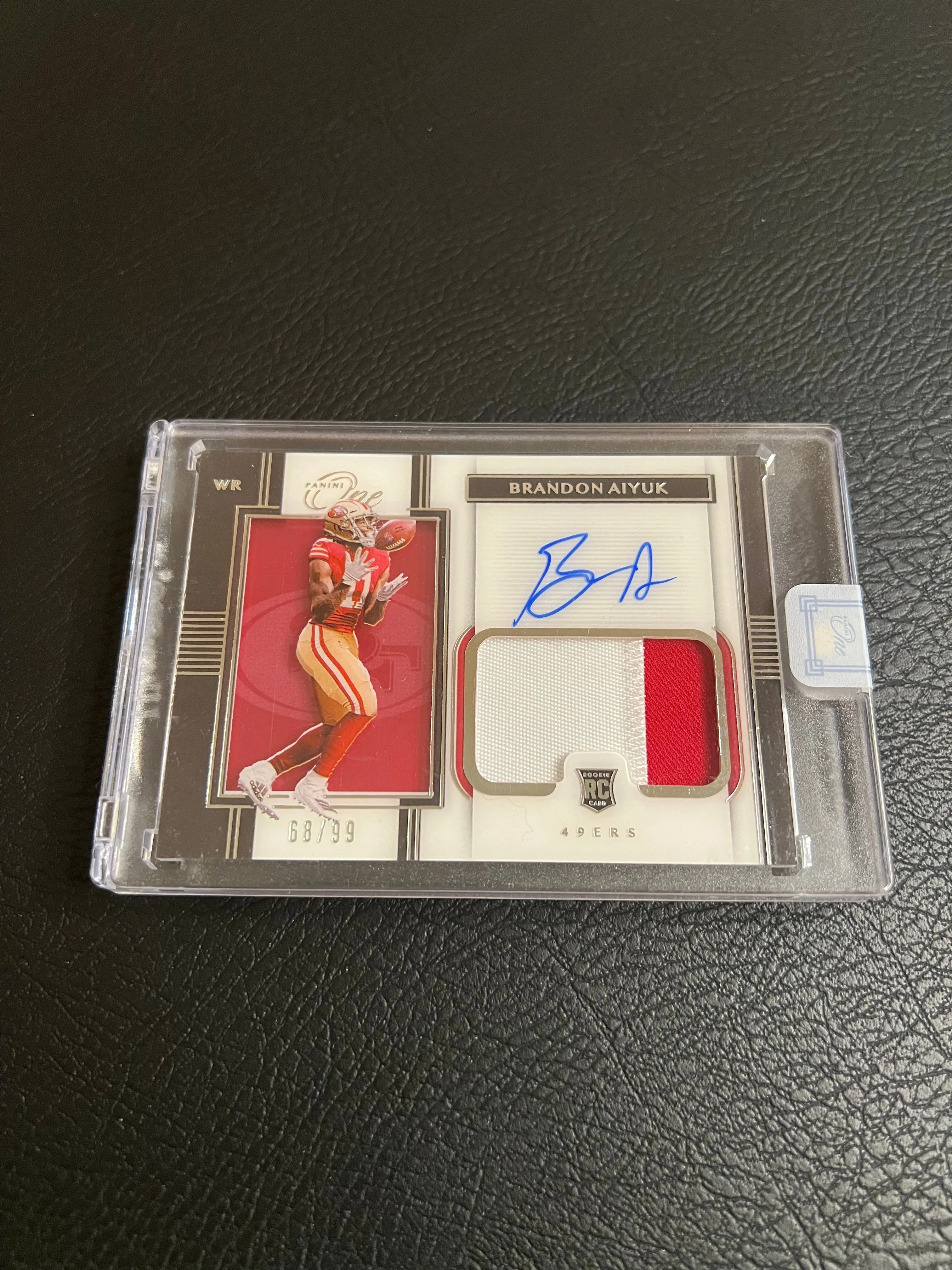 Product image for 2020 Panini One Brandon Aiyuk Patch Auto /99