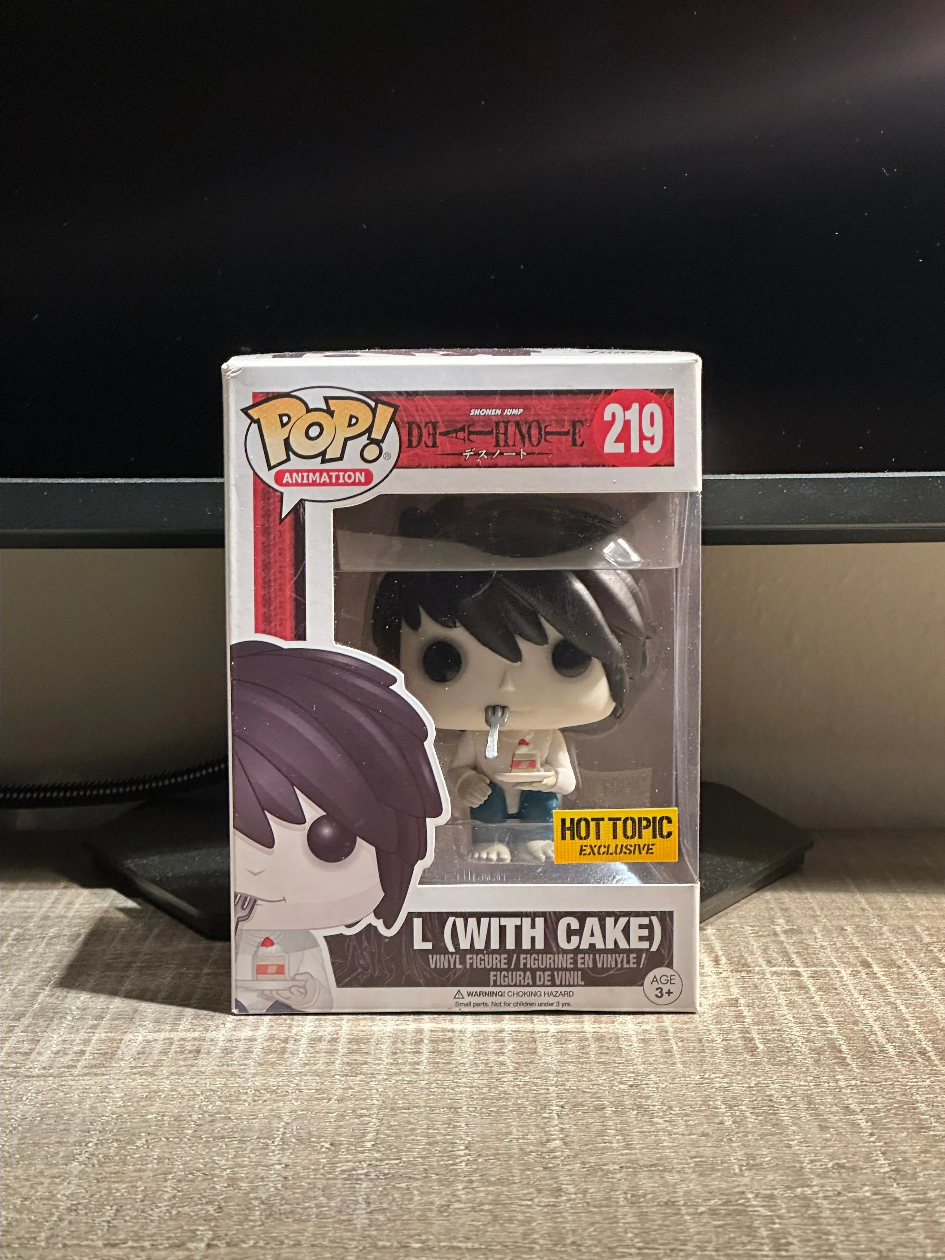 Product image for Death Note L with Cake Hot Topic Exclusive 219 w/ Pop Protector