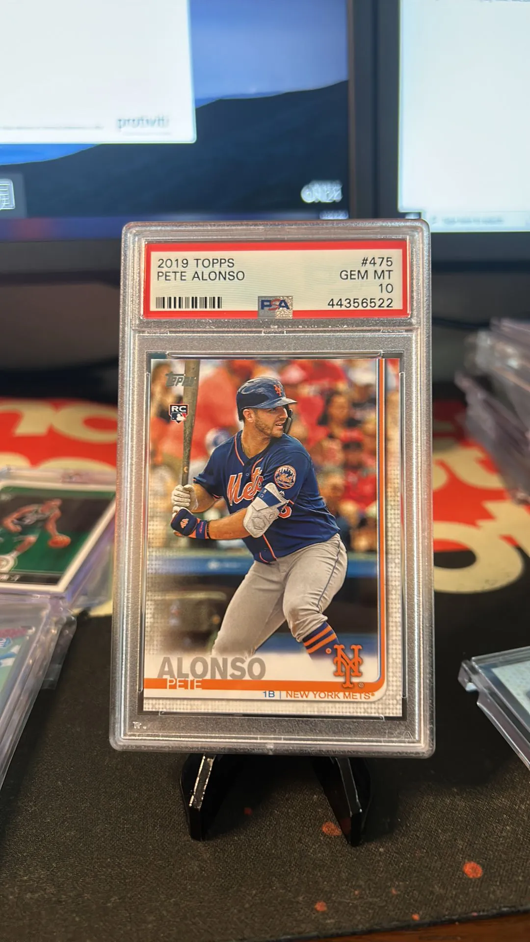 Product image for 2019 Topps Pete Alonso 475  PSA GEM MT 10