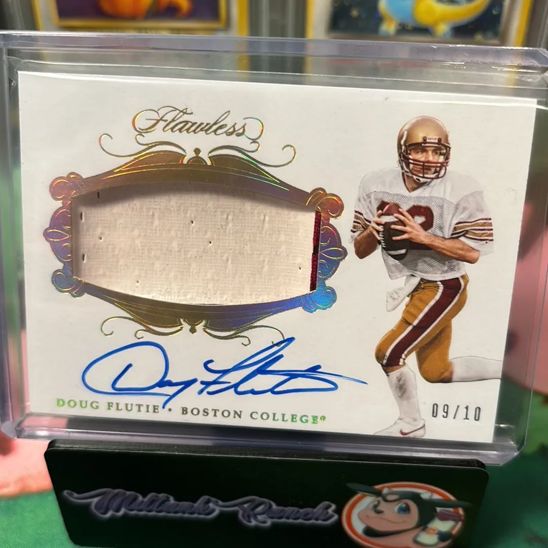Product image for DOUG FLUTIE  09/10  *GAME-WORN PATCH*  AUTO