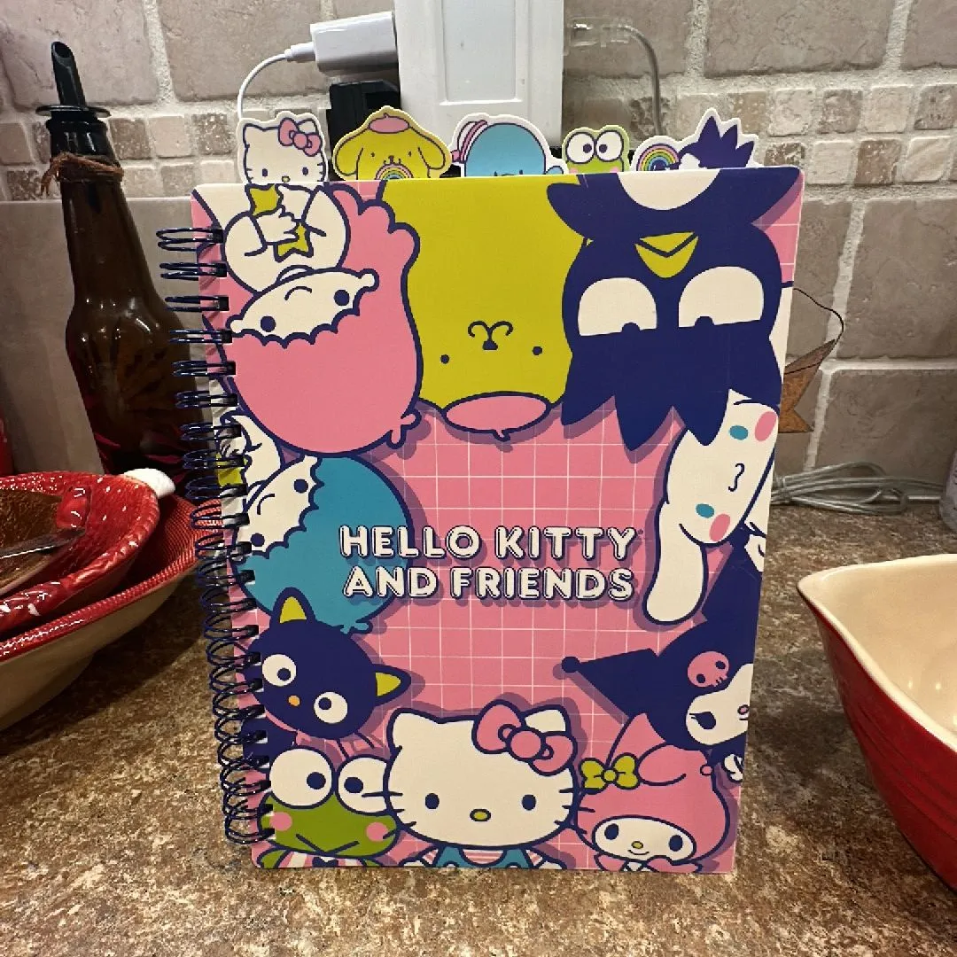 Product image for Hello Kitty & Friends Pink cover Spiral Notebook