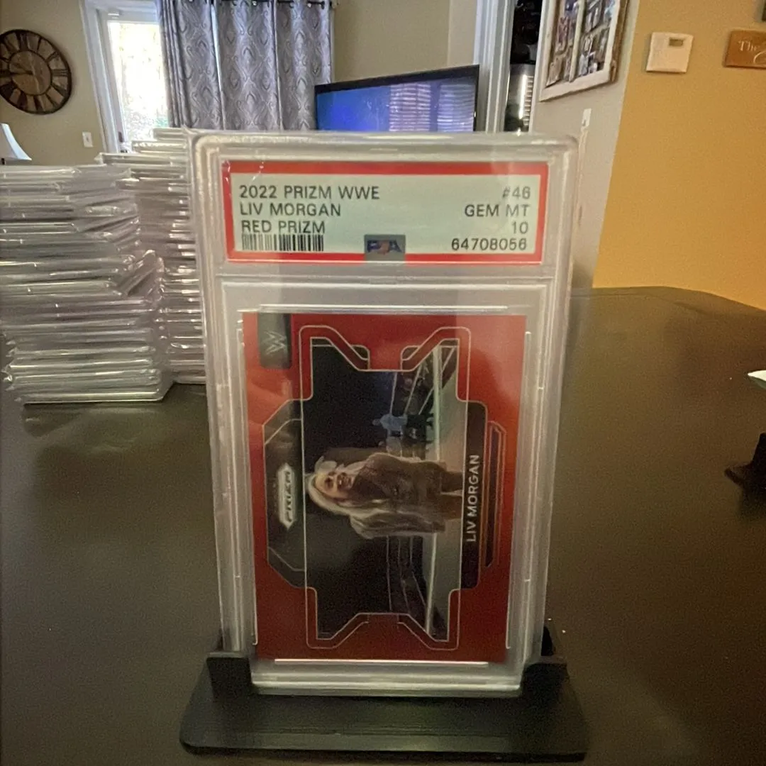 Product image for 2022 Panini Prizm Wwe Liv Morgan Red Prizm PSA GEM MT 10